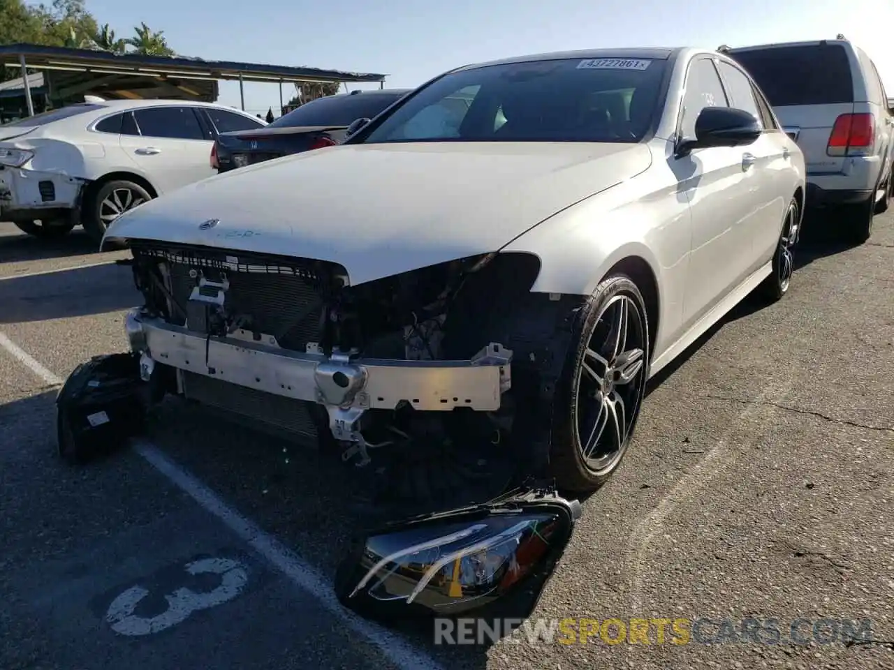 2 Photograph of a damaged car WDDZF4JB3KA629459 MERCEDES-BENZ E CLASS 2019