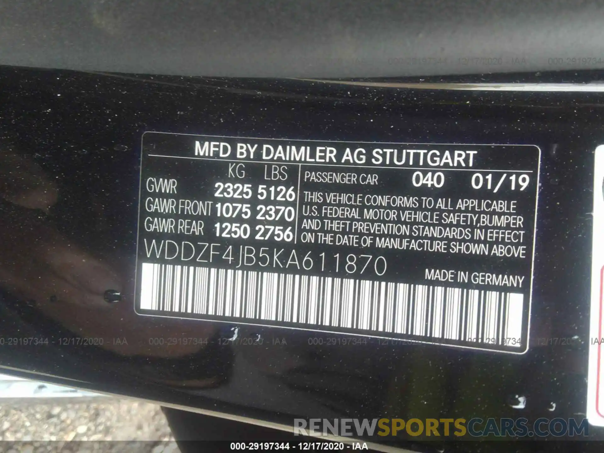 9 Photograph of a damaged car WDDZF4JB5KA611870 MERCEDES-BENZ E-CLASS 2019