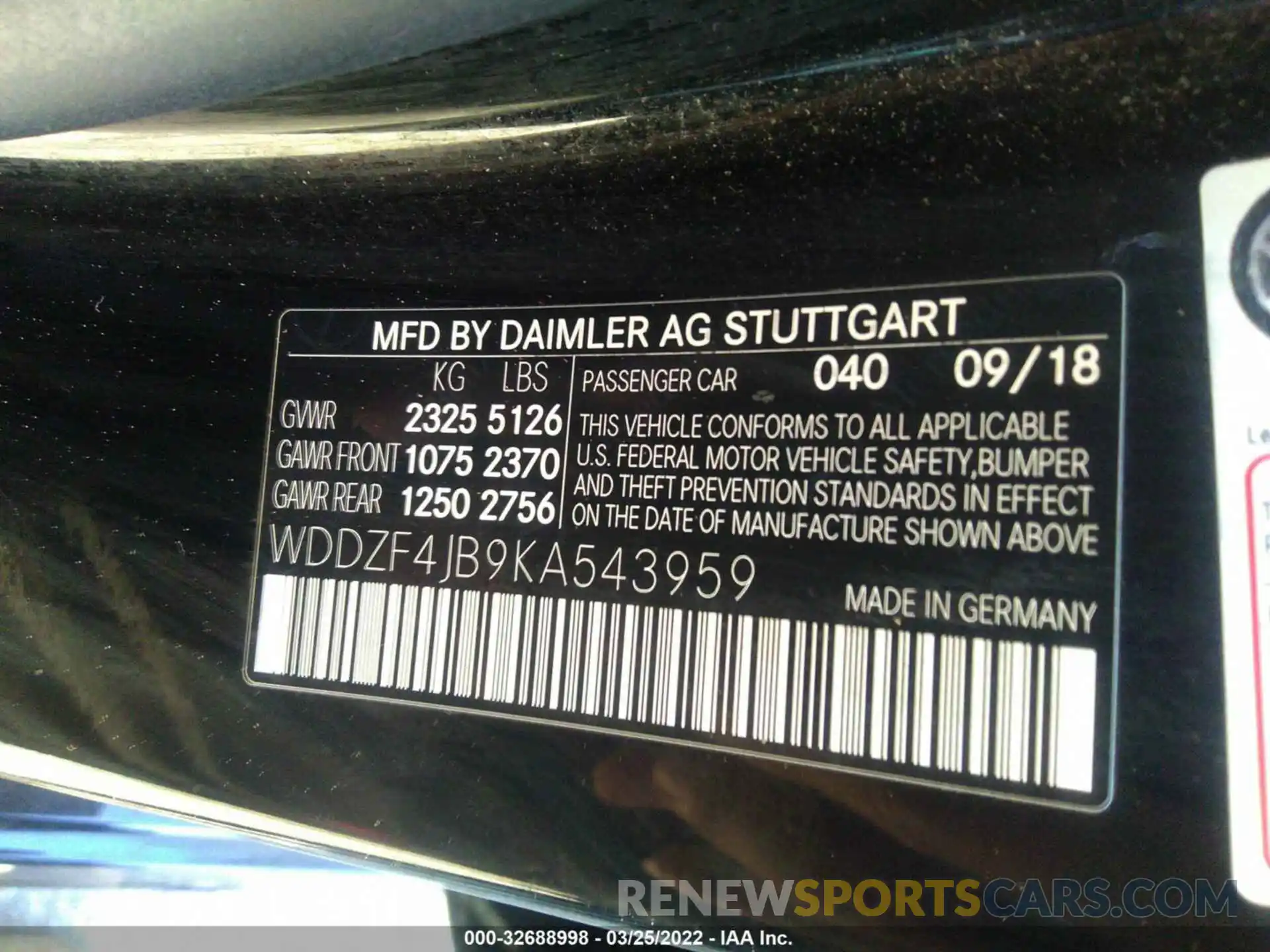 9 Photograph of a damaged car WDDZF4JB9KA543959 MERCEDES-BENZ E-CLASS 2019