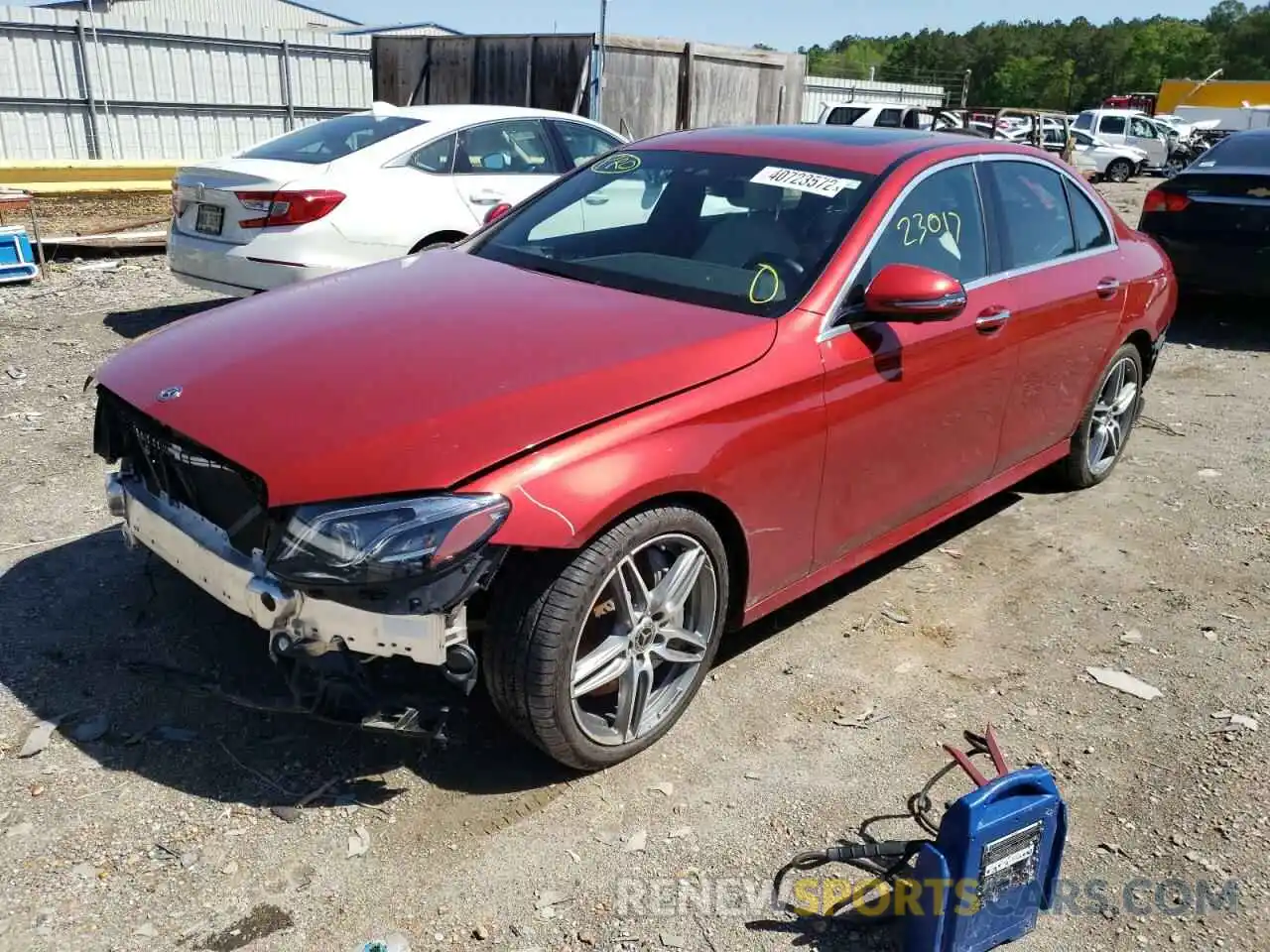 2 Photograph of a damaged car WDDZF4JB9KA567016 MERCEDES-BENZ E-CLASS 2019