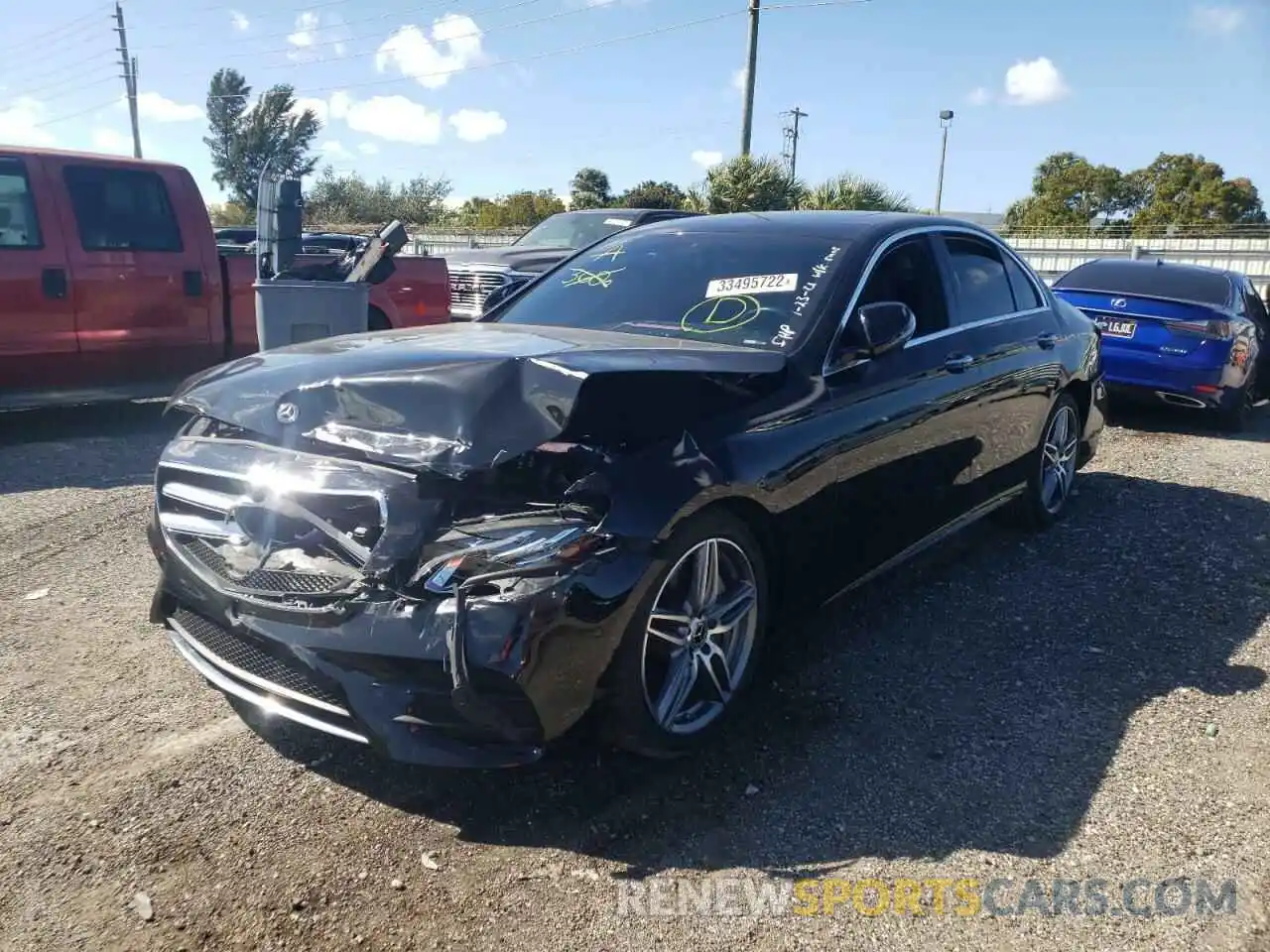 2 Photograph of a damaged car WDDZF4JB9KA567341 MERCEDES-BENZ E-CLASS 2019