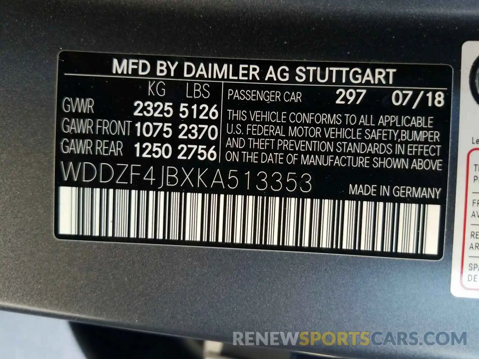 10 Photograph of a damaged car WDDZF4JBXKA513353 MERCEDES-BENZ E CLASS 2019