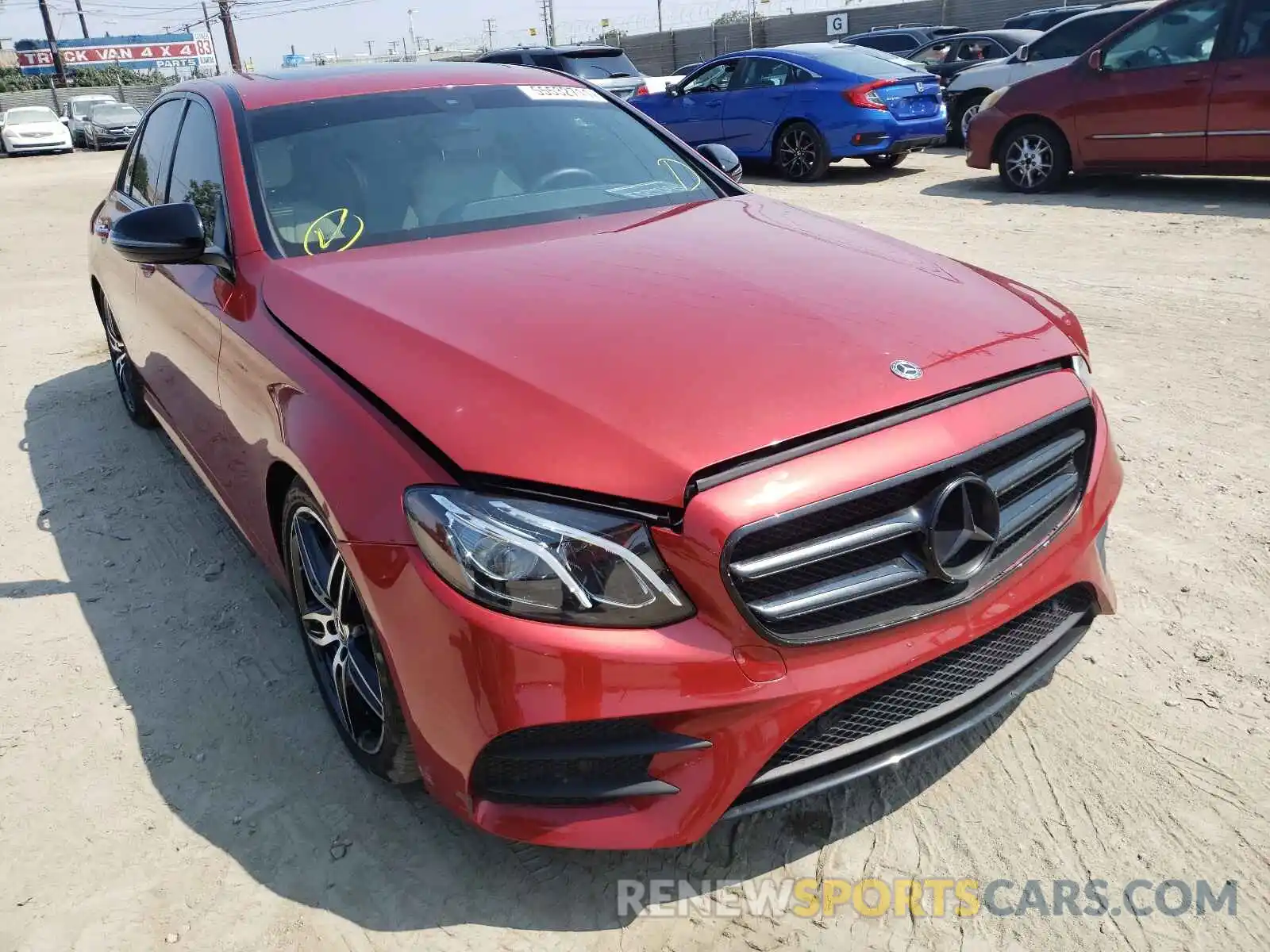 1 Photograph of a damaged car WDDZF4JBXKA623304 MERCEDES-BENZ E-CLASS 2019