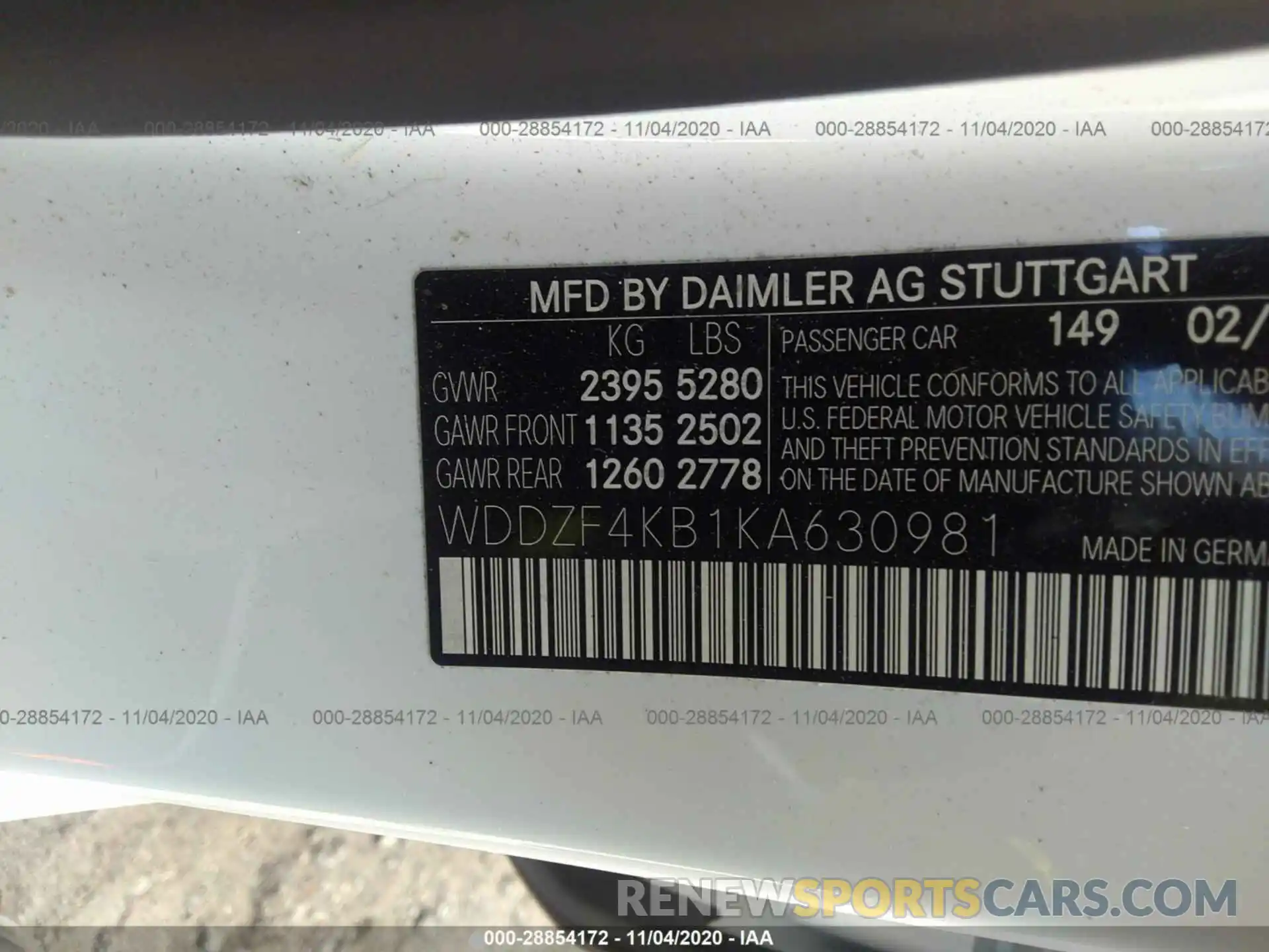 9 Photograph of a damaged car WDDZF4KB1KA630981 MERCEDES-BENZ E-CLASS 2019