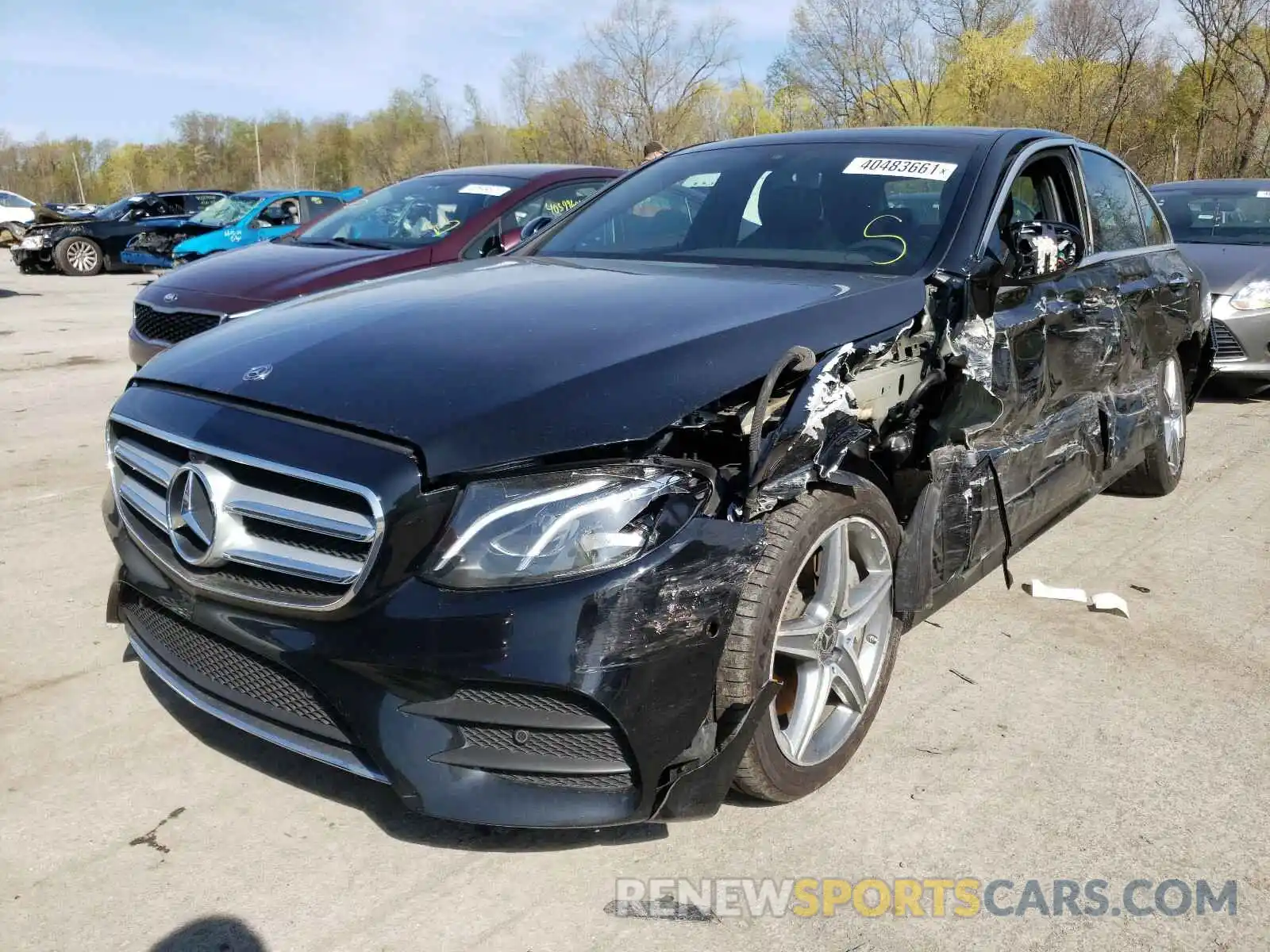 2 Photograph of a damaged car WDDZF4KB2KA636420 MERCEDES-BENZ E CLASS 2019