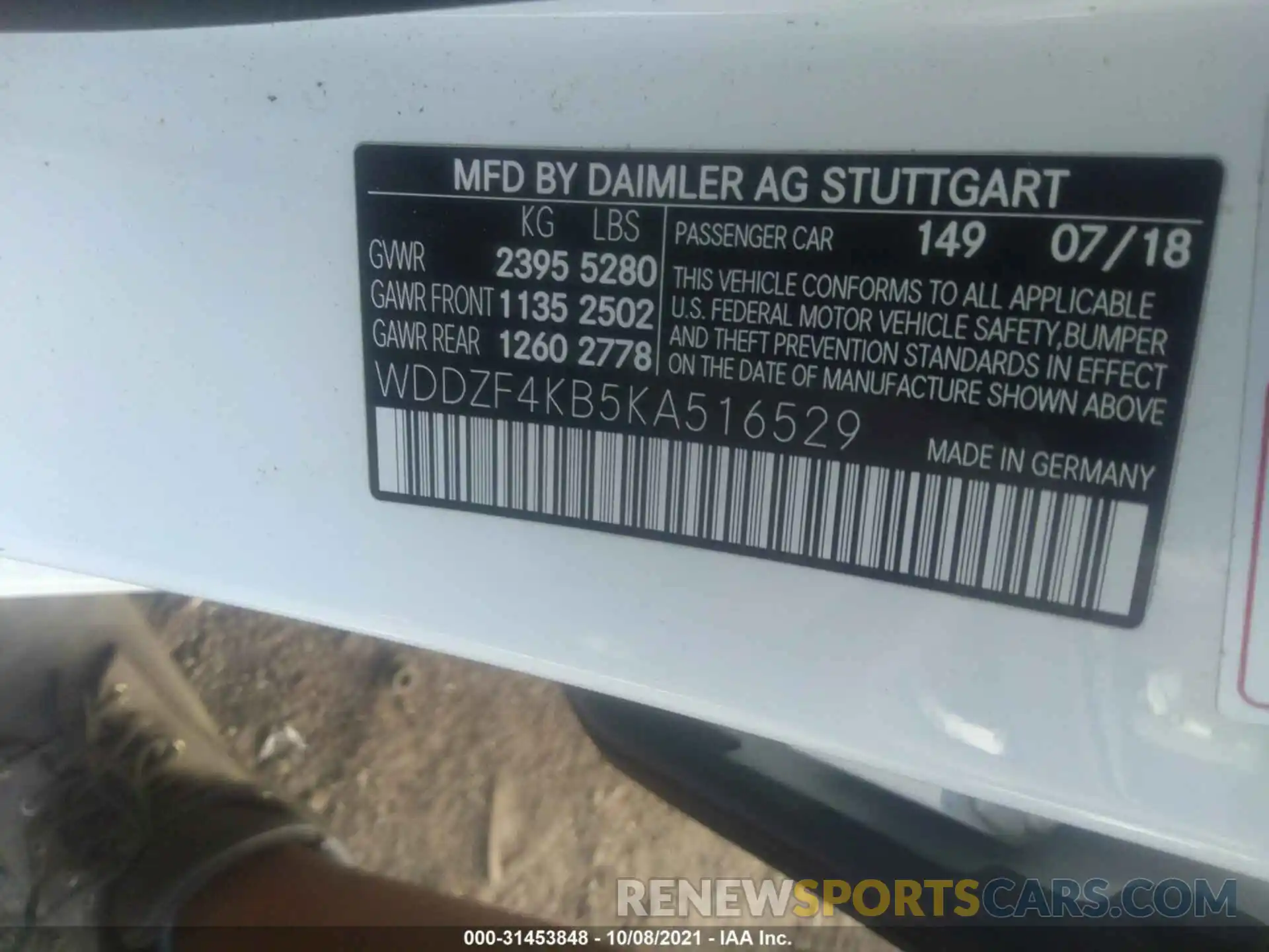 9 Photograph of a damaged car WDDZF4KB5KA516529 MERCEDES-BENZ E-CLASS 2019