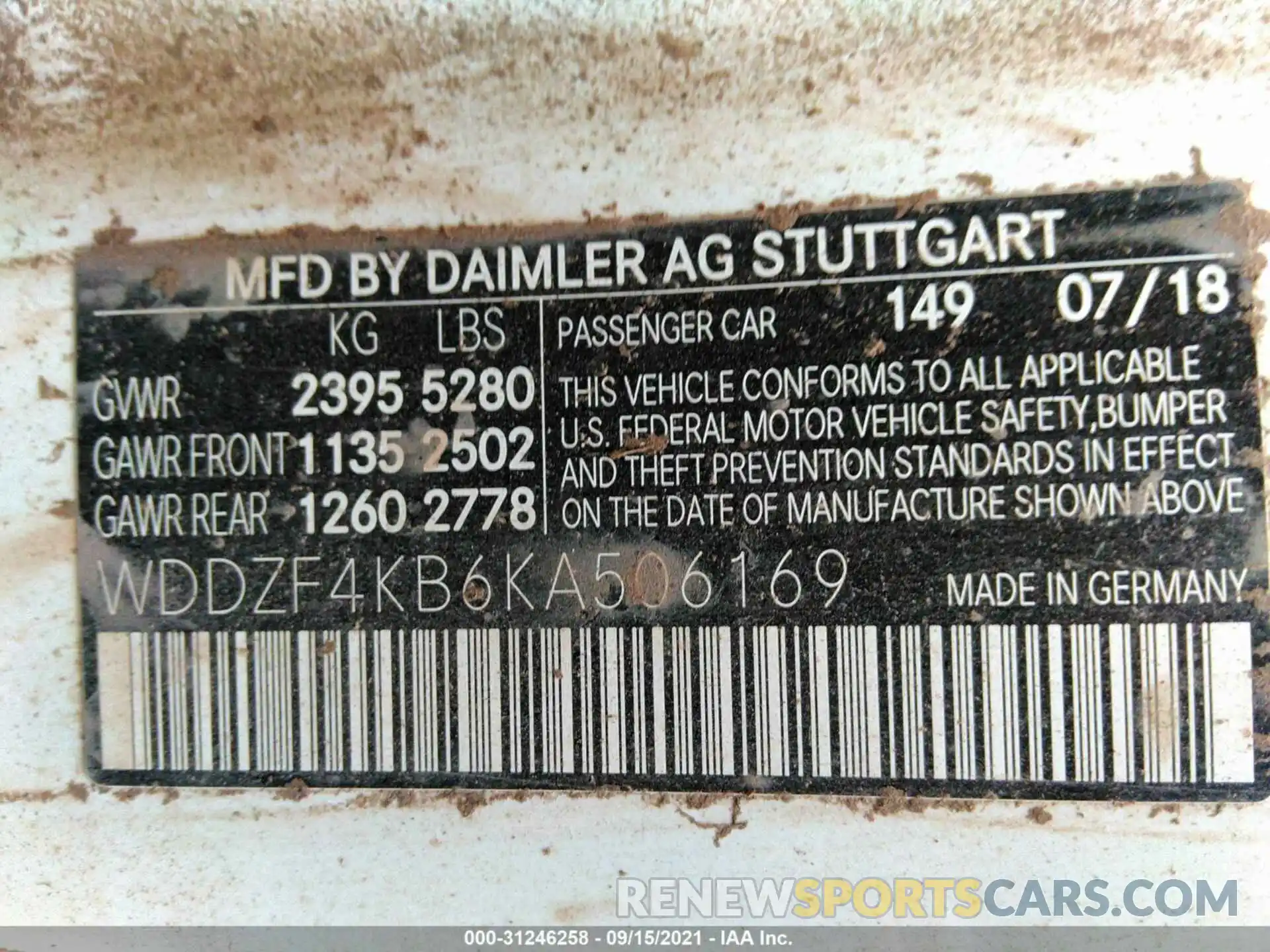 9 Photograph of a damaged car WDDZF4KB6KA506169 MERCEDES-BENZ E-CLASS 2019