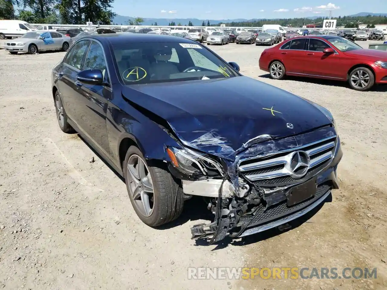 1 Photograph of a damaged car WDDZF4KB6KA554819 MERCEDES-BENZ E-CLASS 2019