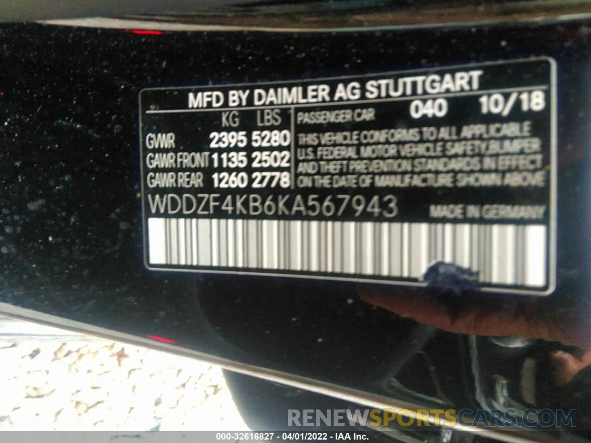 9 Photograph of a damaged car WDDZF4KB6KA567943 MERCEDES-BENZ E-CLASS 2019