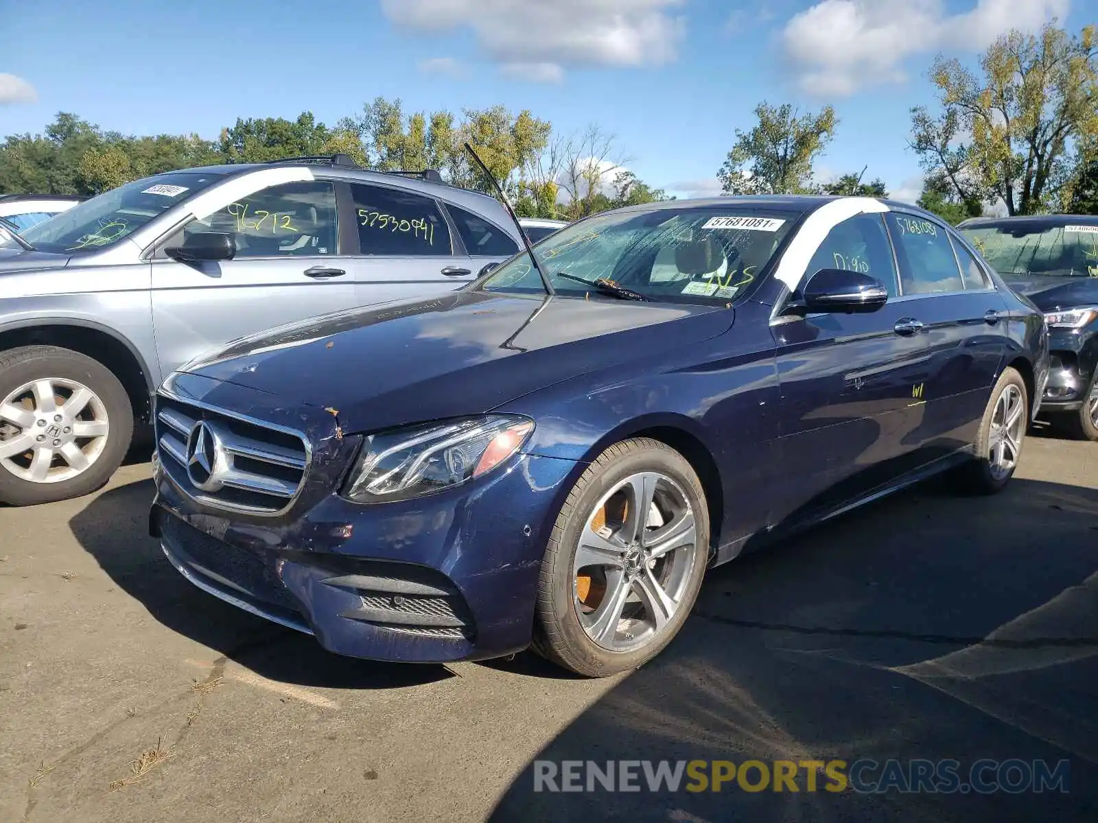 2 Photograph of a damaged car WDDZF4KB7KA642956 MERCEDES-BENZ E-CLASS 2019