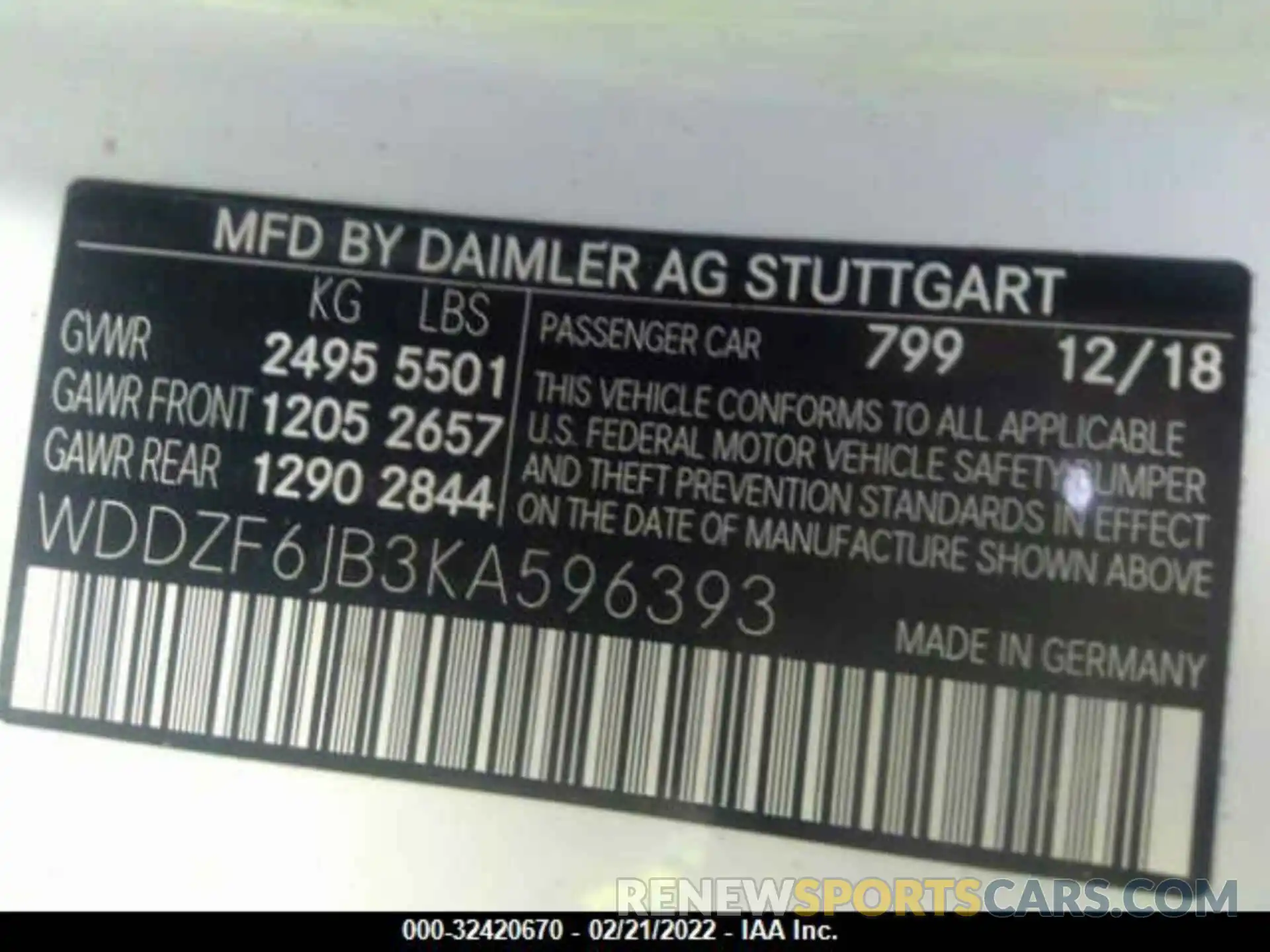 9 Photograph of a damaged car WDDZF6JB3KA596393 MERCEDES-BENZ E-CLASS 2019