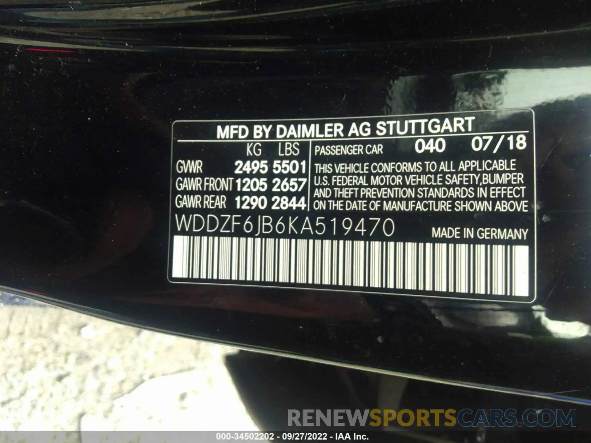 9 Photograph of a damaged car WDDZF6JB6KA519470 MERCEDES-BENZ E-CLASS 2019