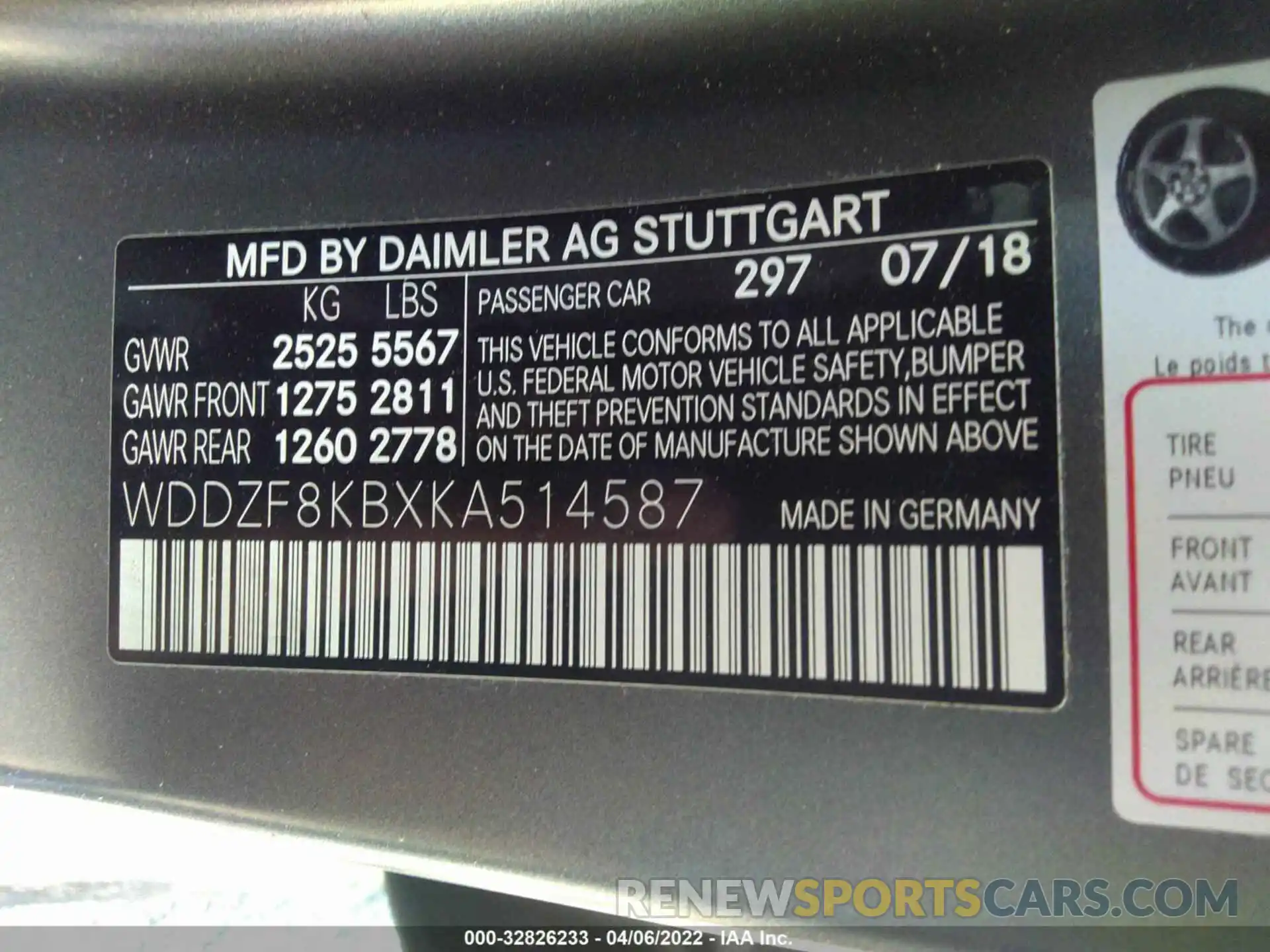 9 Photograph of a damaged car WDDZF8KBXKA514587 MERCEDES-BENZ E-CLASS 2019