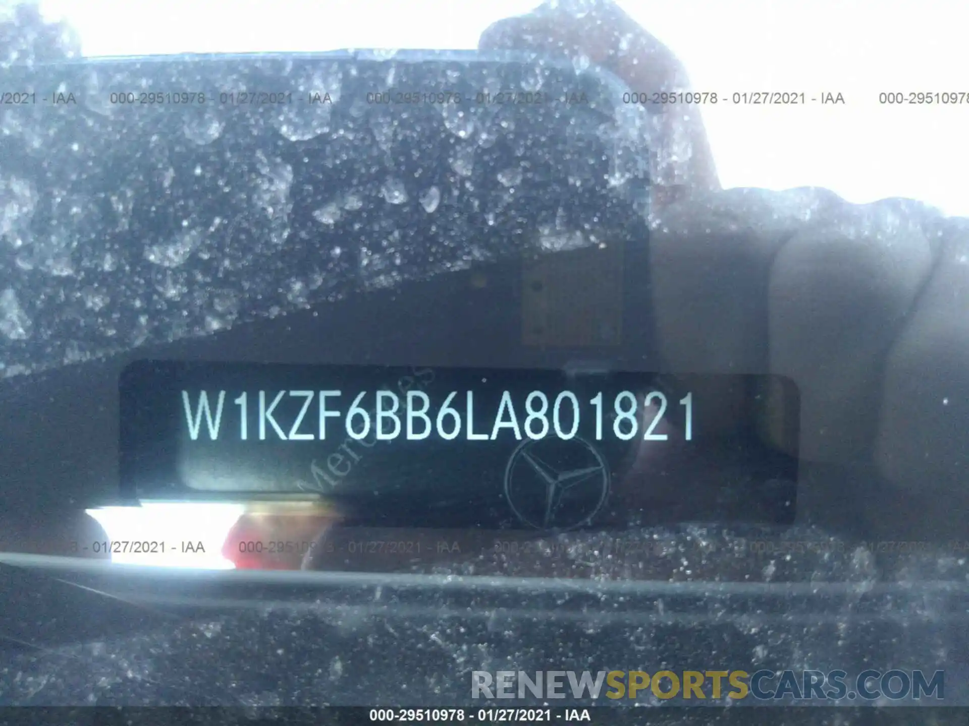 9 Photograph of a damaged car W1KZF6BB6LA801821 MERCEDES-BENZ E-CLASS 2020