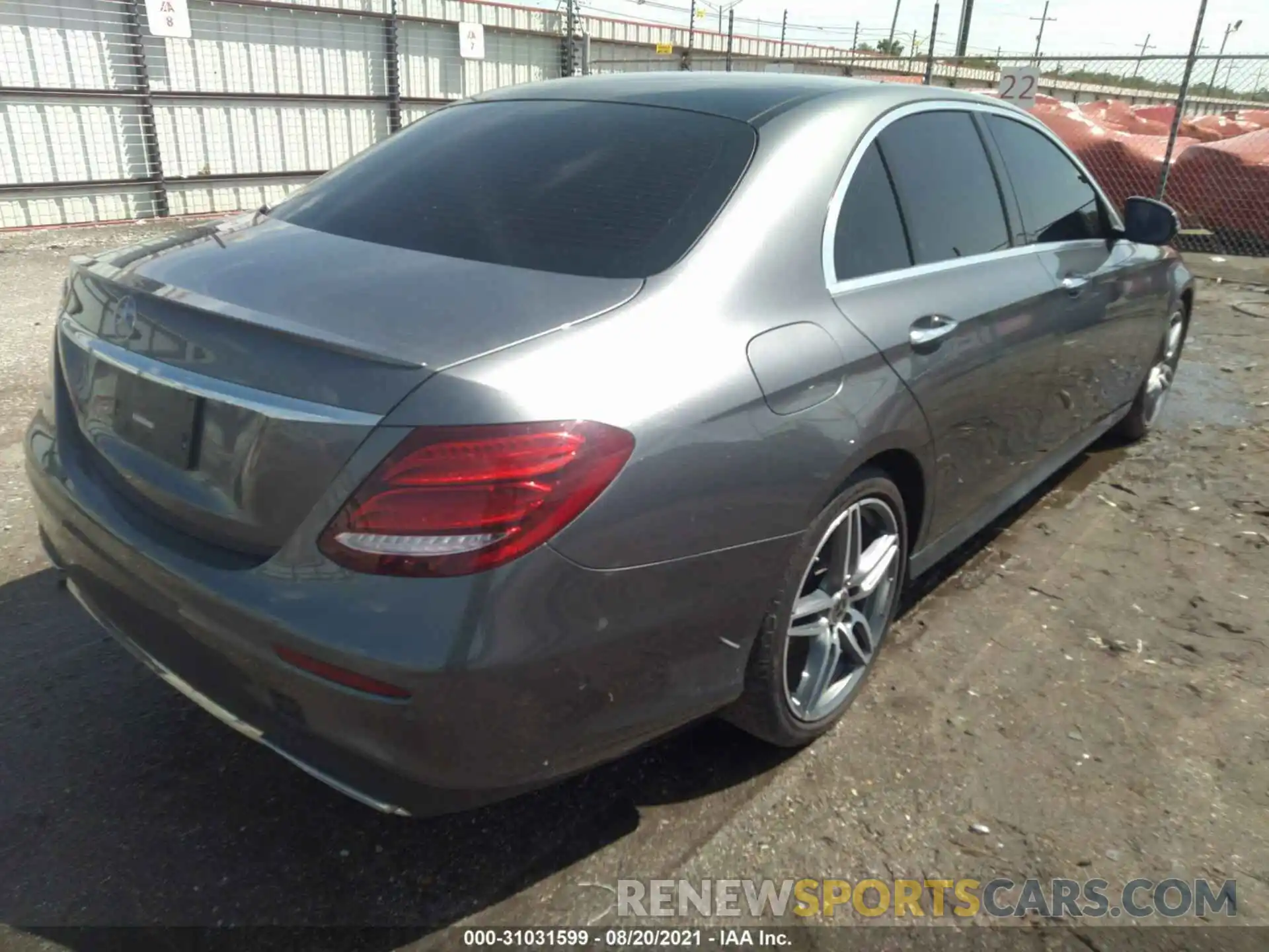 4 Photograph of a damaged car W1KZF8DB0LA837920 MERCEDES-BENZ E-CLASS 2020