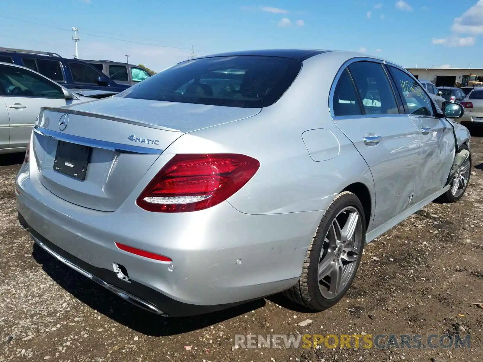 4 Photograph of a damaged car W1KZF8EB0LA830531 MERCEDES-BENZ E CLASS 2020