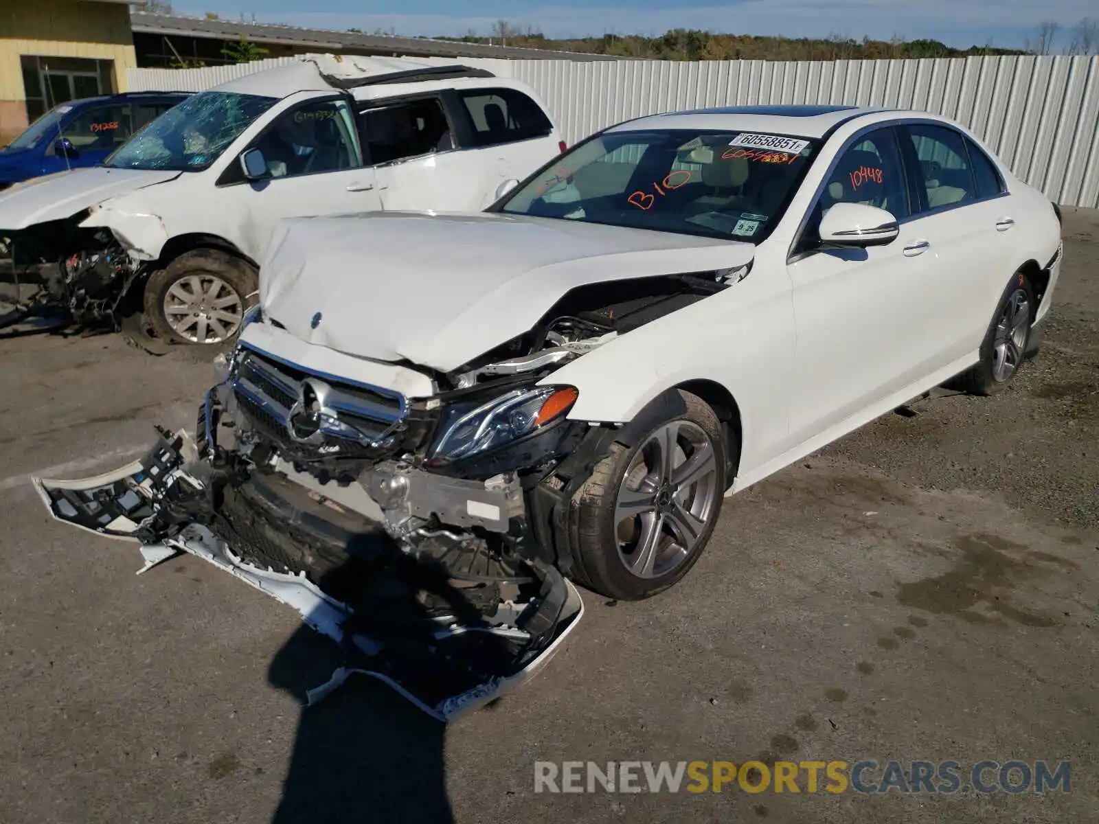 2 Photograph of a damaged car W1KZF8EB2LA822379 MERCEDES-BENZ E-CLASS 2020