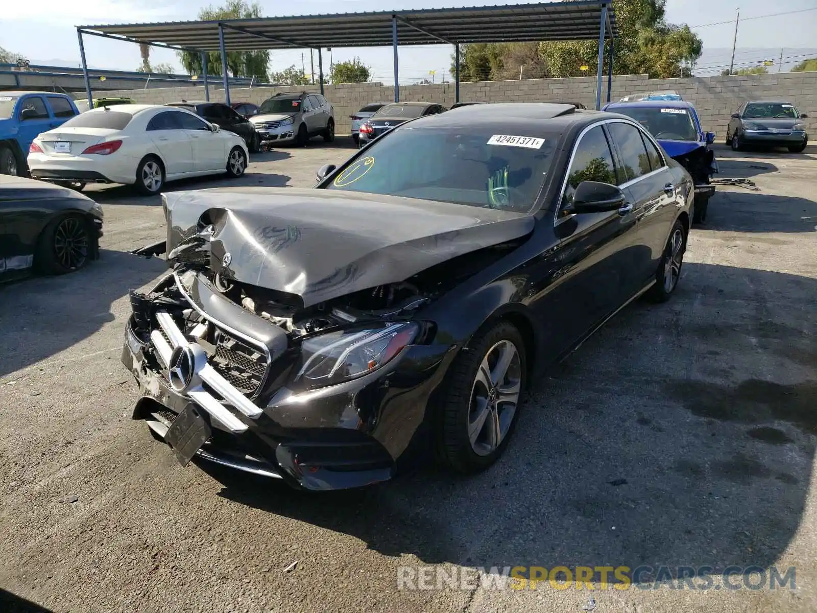 2 Photograph of a damaged car WDDZF8DBXLA735279 MERCEDES-BENZ E-CLASS 2020