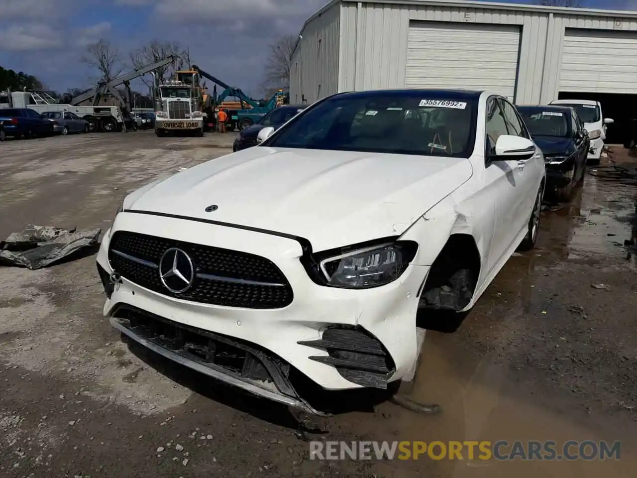 2 Photograph of a damaged car W1KZF5KB3MA906361 MERCEDES-BENZ E-CLASS 2021