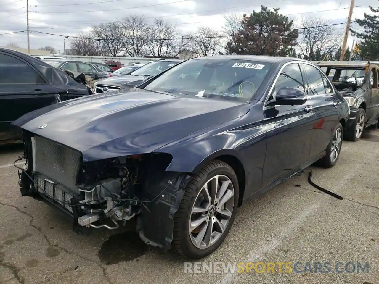 2 Photograph of a damaged car W1KZF5KB6MA927799 MERCEDES-BENZ E-CLASS 2021