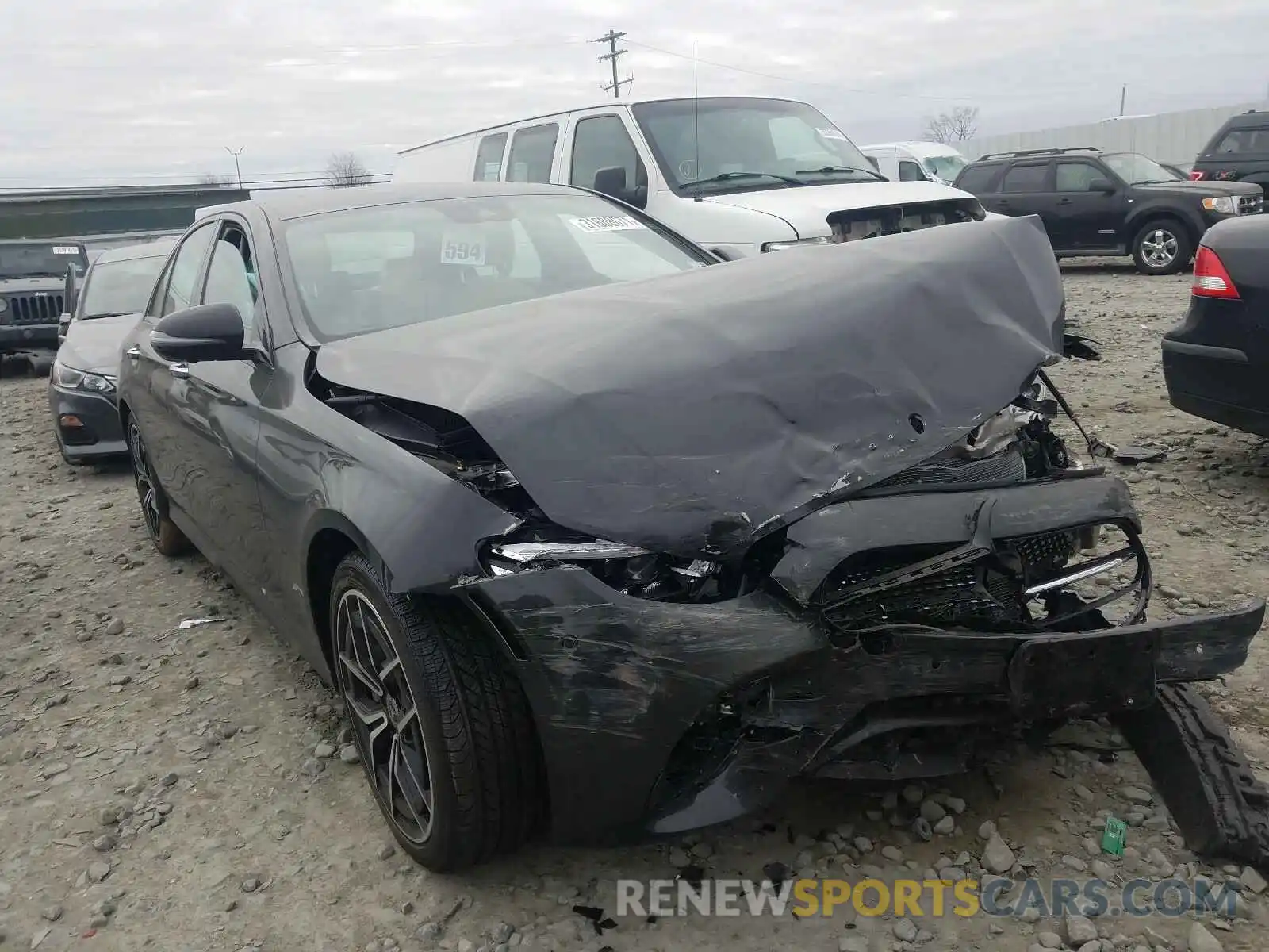 1 Photograph of a damaged car W1KZF5KB7MA895431 MERCEDES-BENZ E CLASS 2021