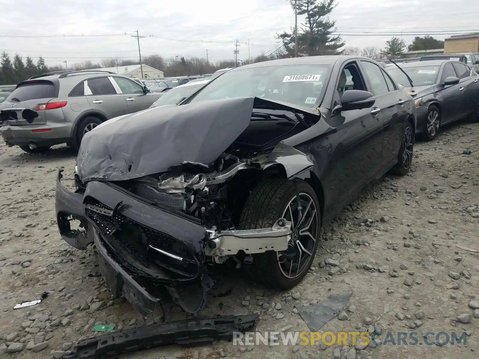 2 Photograph of a damaged car W1KZF5KB7MA895431 MERCEDES-BENZ E CLASS 2021