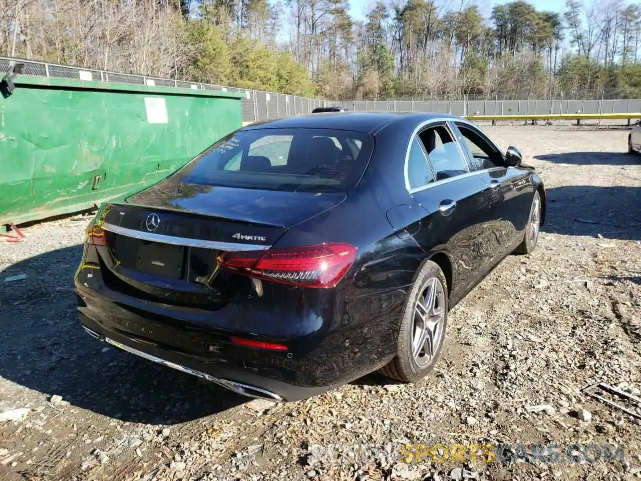 4 Photograph of a damaged car W1KZF5KBXMA886657 MERCEDES-BENZ E-CLASS 2021