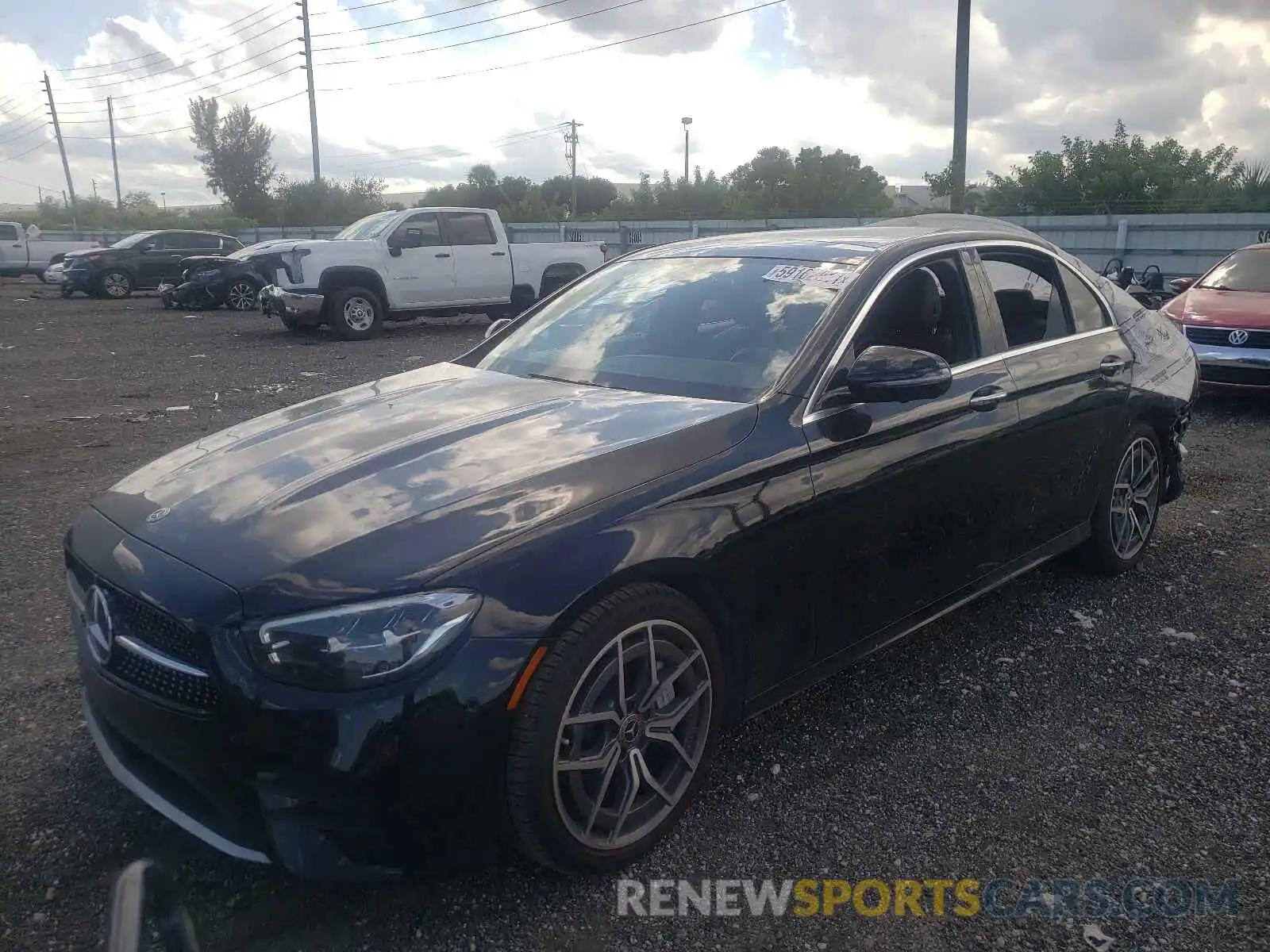 2 Photograph of a damaged car W1KZF8DB0MA873365 MERCEDES-BENZ E-CLASS 2021