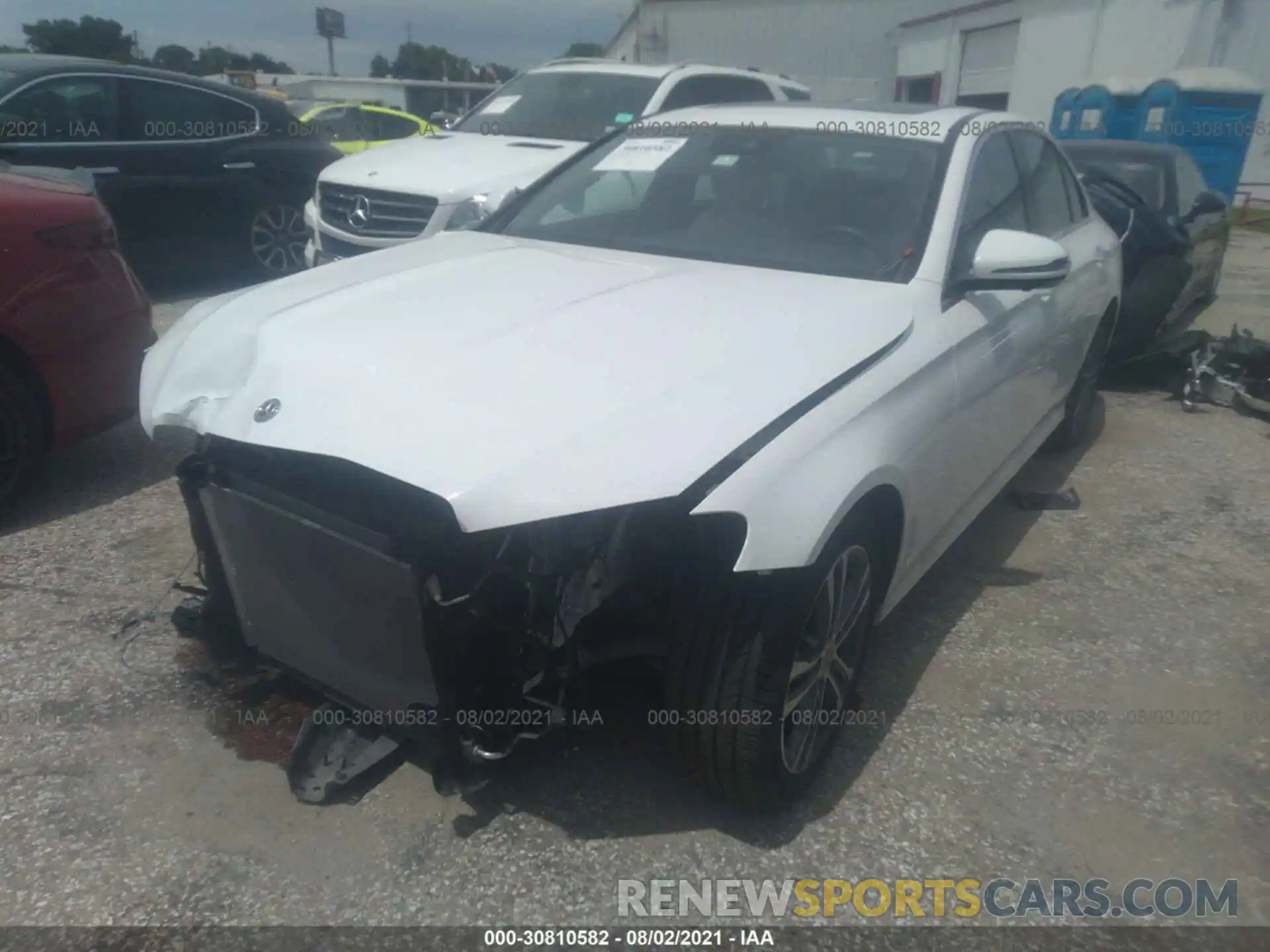 2 Photograph of a damaged car W1KZF8DB1MA887307 MERCEDES-BENZ E-CLASS 2021