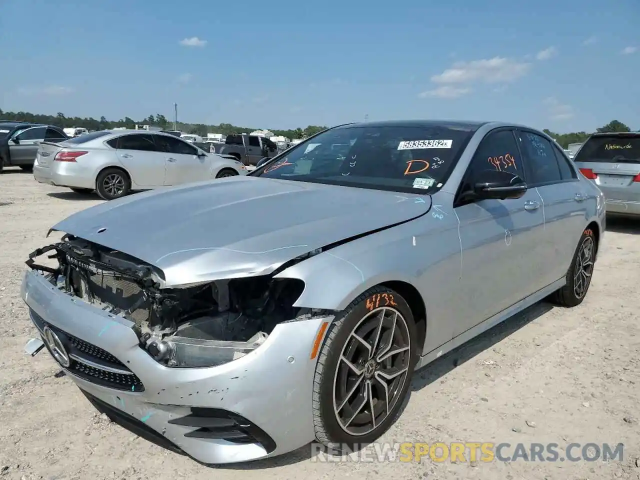 2 Photograph of a damaged car W1KZF8DB1MA960434 MERCEDES-BENZ E-CLASS 2021