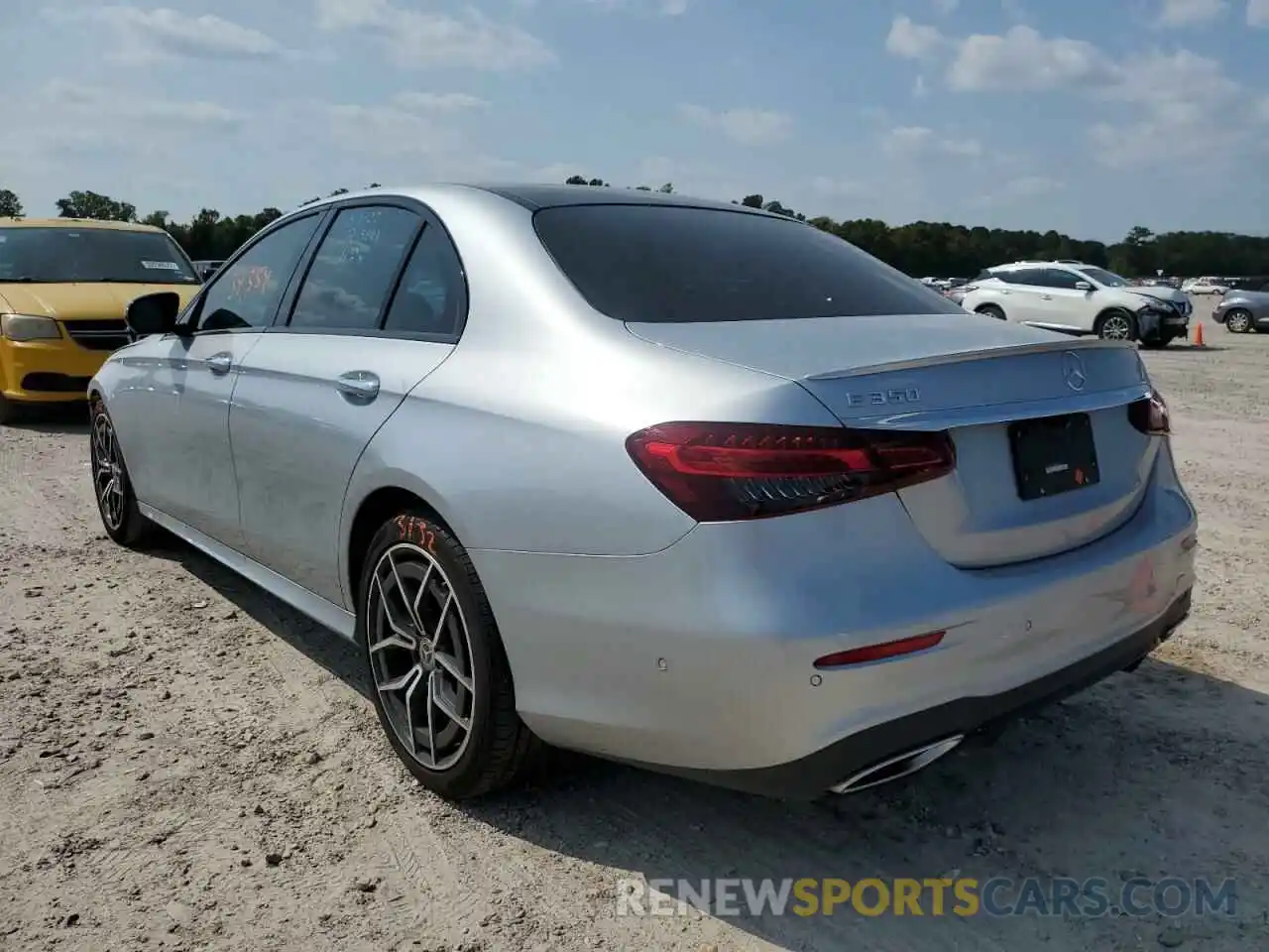 3 Photograph of a damaged car W1KZF8DB1MA960434 MERCEDES-BENZ E-CLASS 2021