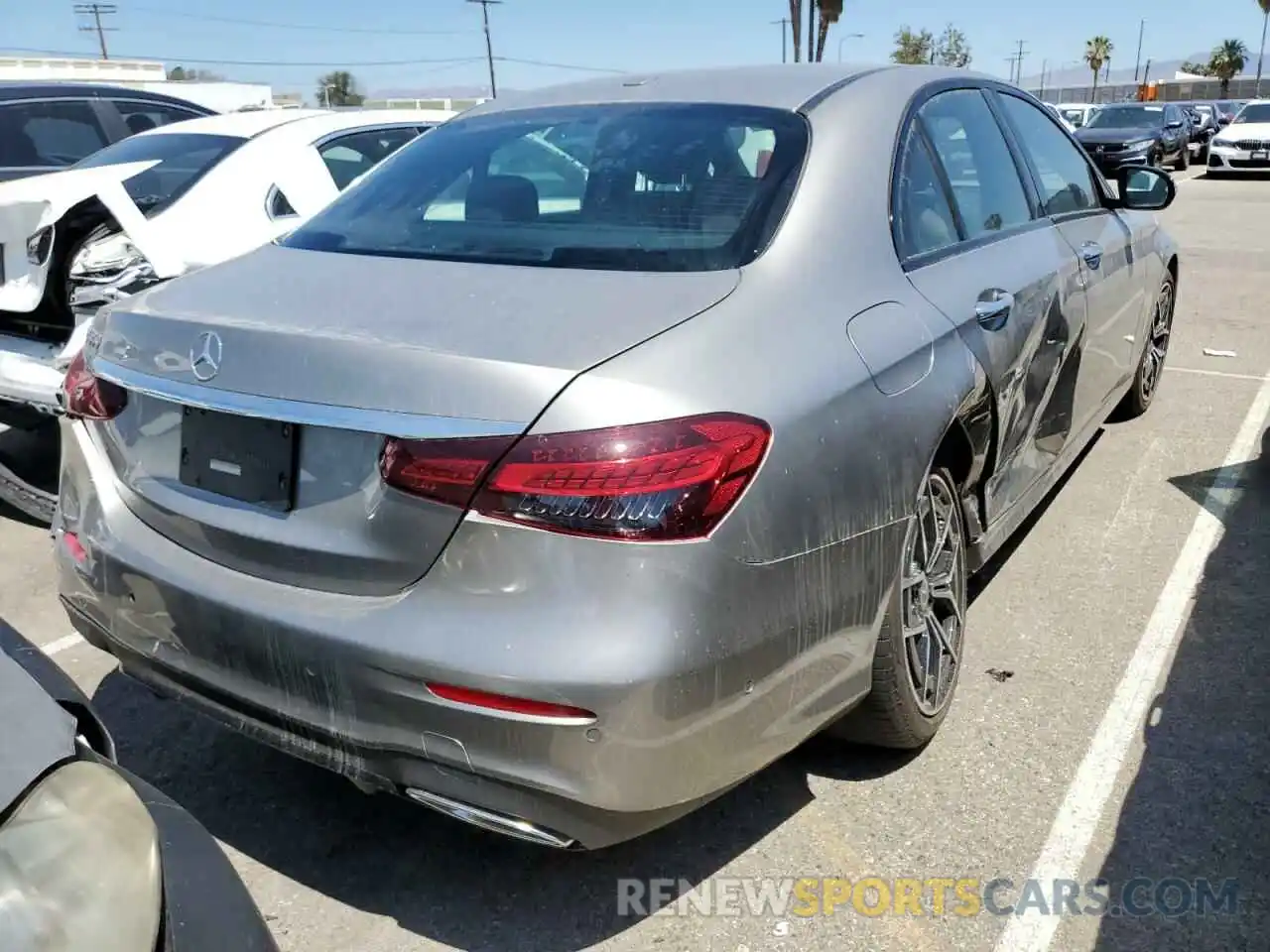 4 Photograph of a damaged car W1KZF8DB3MA932294 MERCEDES-BENZ E-CLASS 2021