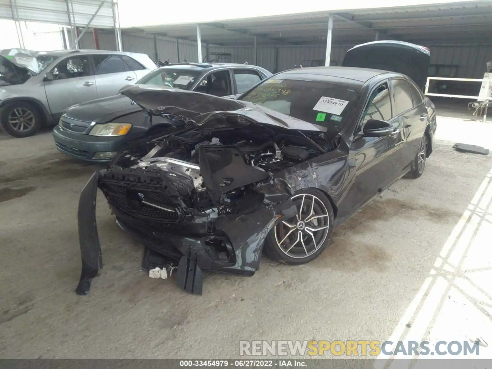 2 Photograph of a damaged car W1KZF8DB4MA894025 MERCEDES-BENZ E-CLASS 2021