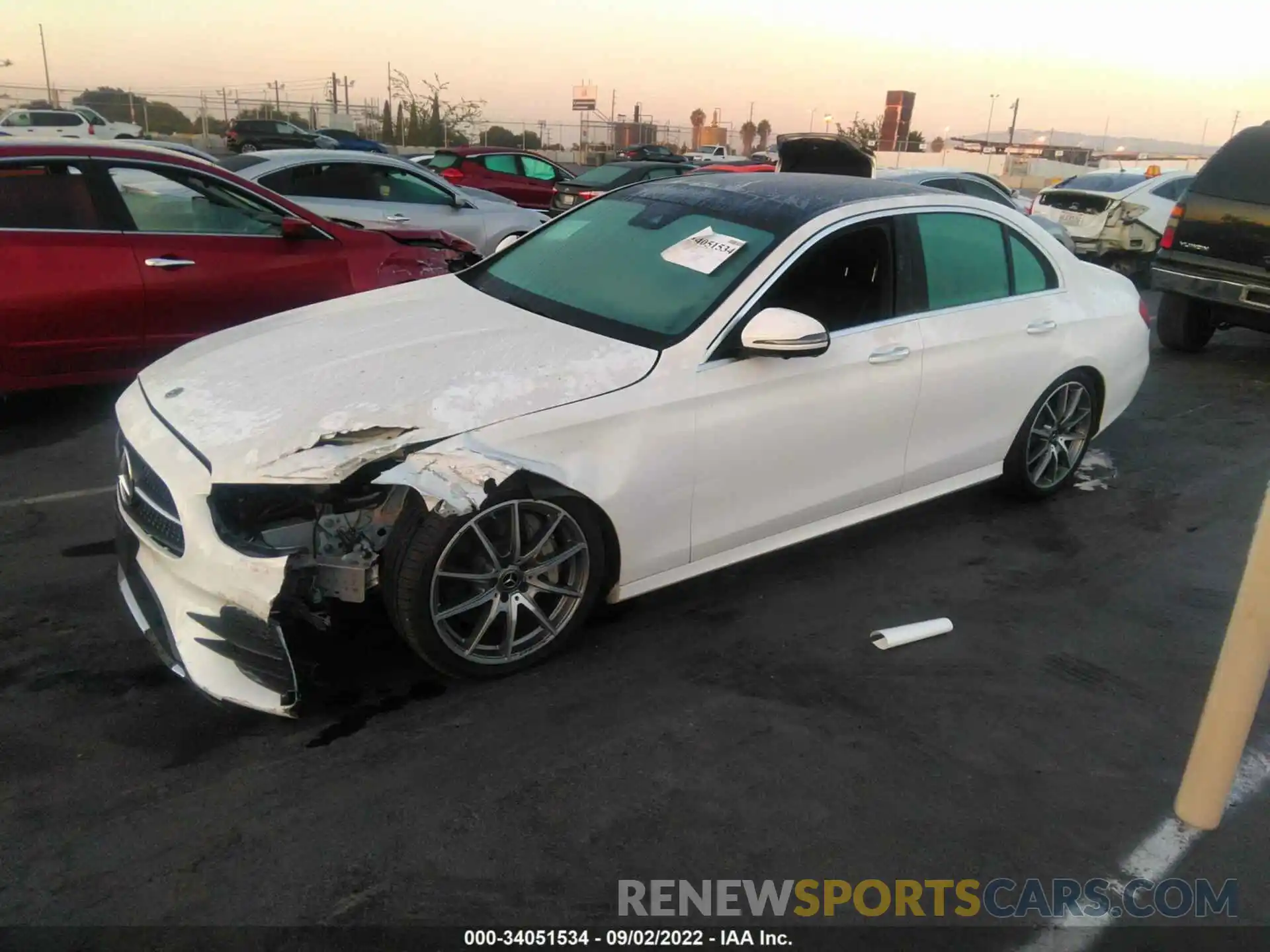 2 Photograph of a damaged car W1KZF8DB4MA911874 MERCEDES-BENZ E-CLASS 2021