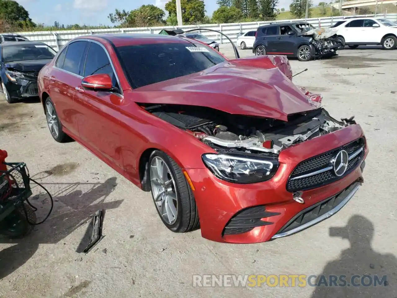 1 Photograph of a damaged car W1KZF8DB4MA922776 MERCEDES-BENZ E-CLASS 2021