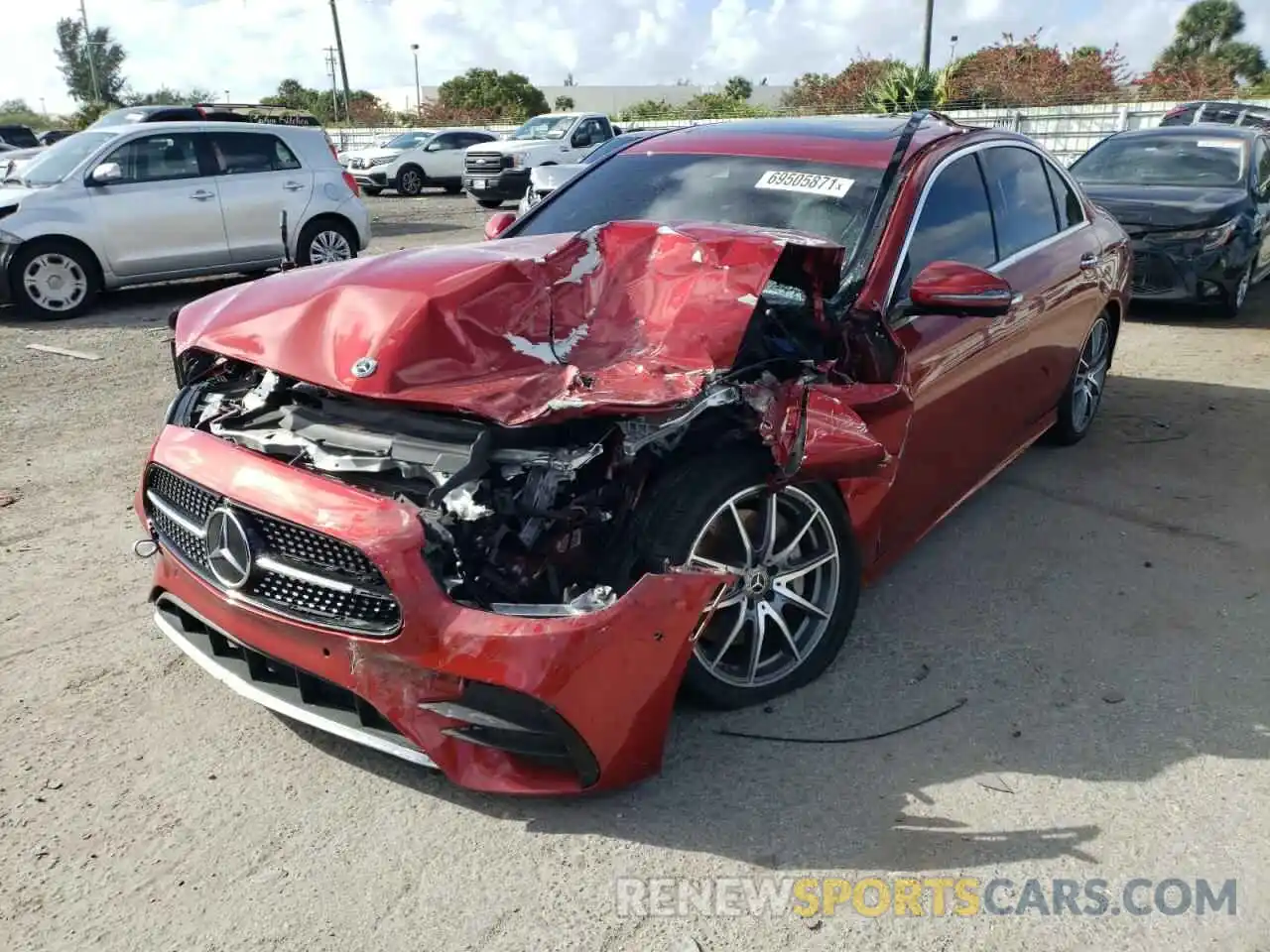 2 Photograph of a damaged car W1KZF8DB4MA922776 MERCEDES-BENZ E-CLASS 2021