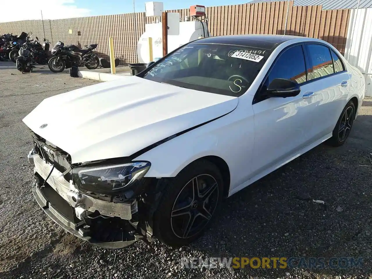 2 Photograph of a damaged car W1KZF8DB4MA958922 MERCEDES-BENZ E-CLASS 2021