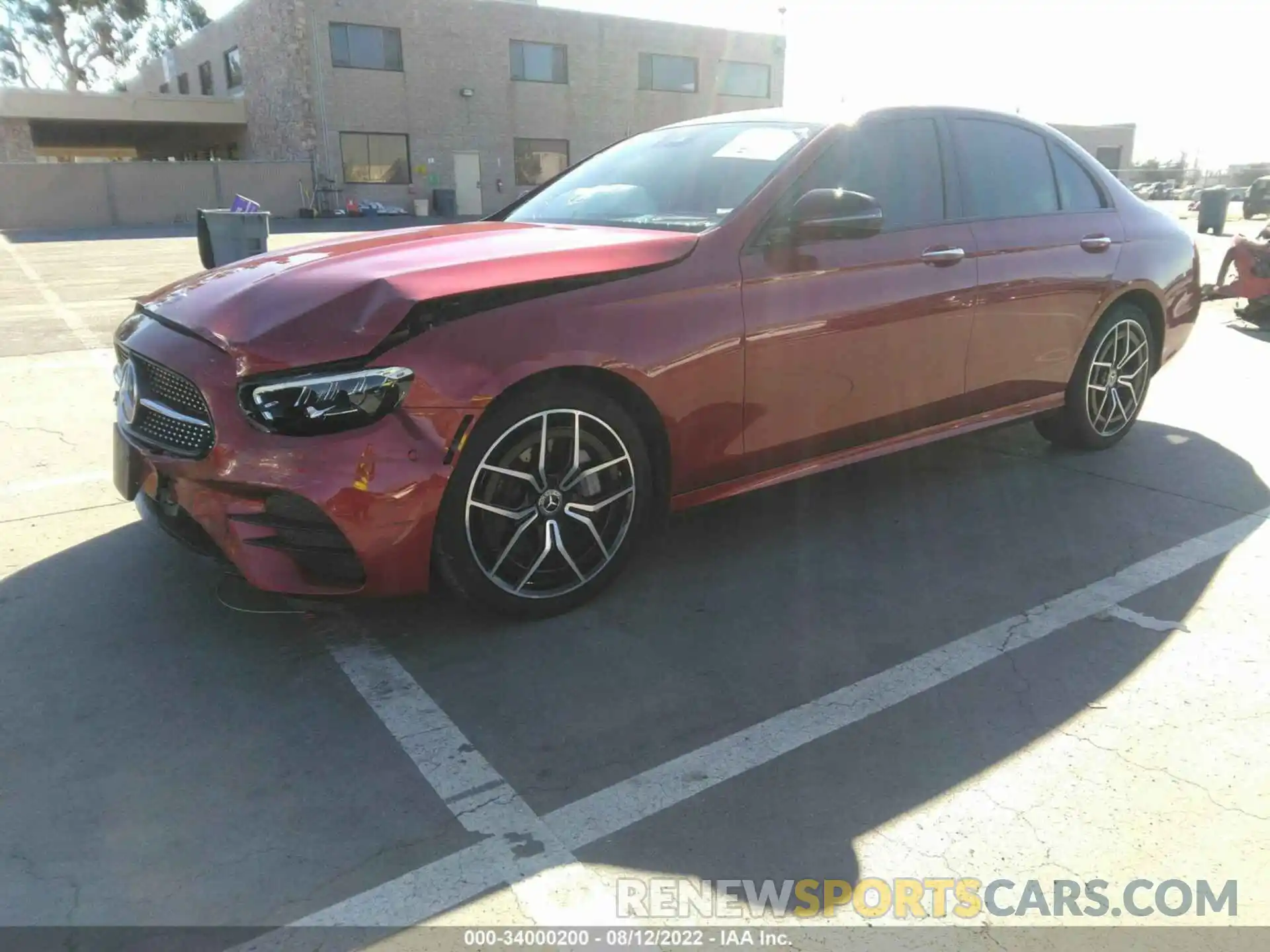 2 Photograph of a damaged car W1KZF8DB5MA947475 MERCEDES-BENZ E-CLASS 2021