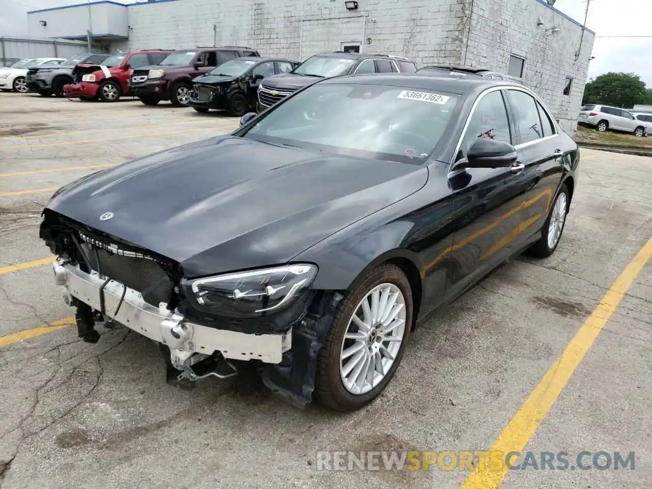 2 Photograph of a damaged car W1KZF8DB7MA909455 MERCEDES-BENZ E-CLASS 2021