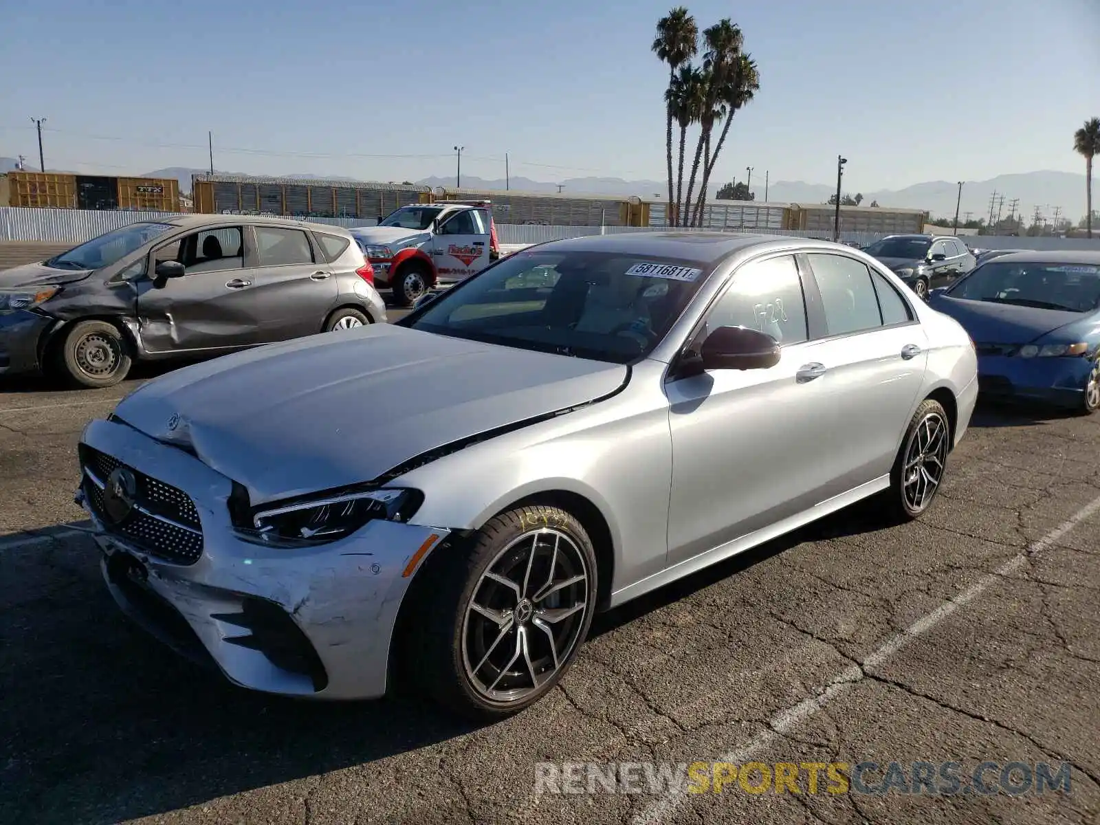 2 Photograph of a damaged car W1KZF8DB8MA905818 MERCEDES-BENZ E-CLASS 2021