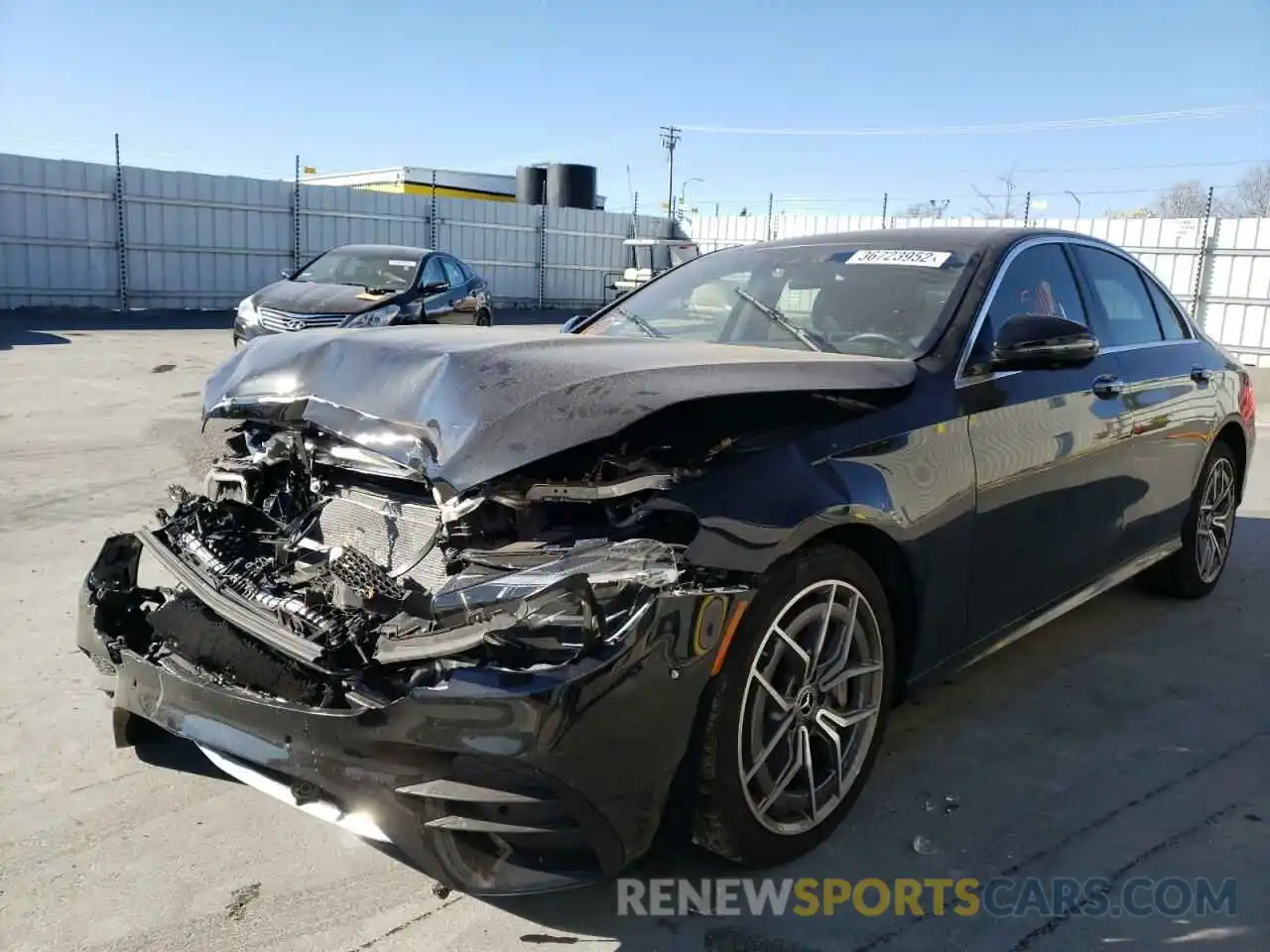 2 Photograph of a damaged car W1KZF8DB9MA960679 MERCEDES-BENZ E-CLASS 2021