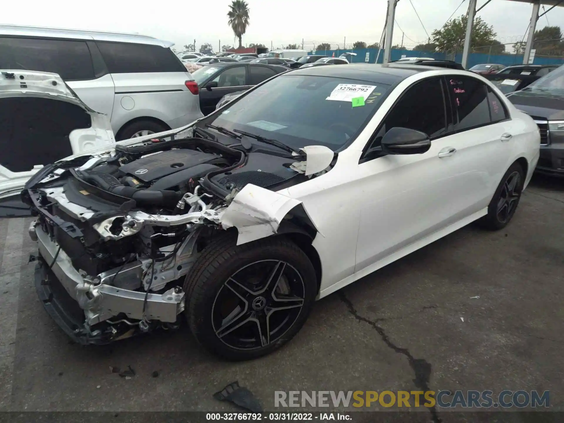 2 Photograph of a damaged car W1KZF8DB9MA971827 MERCEDES-BENZ E-CLASS 2021