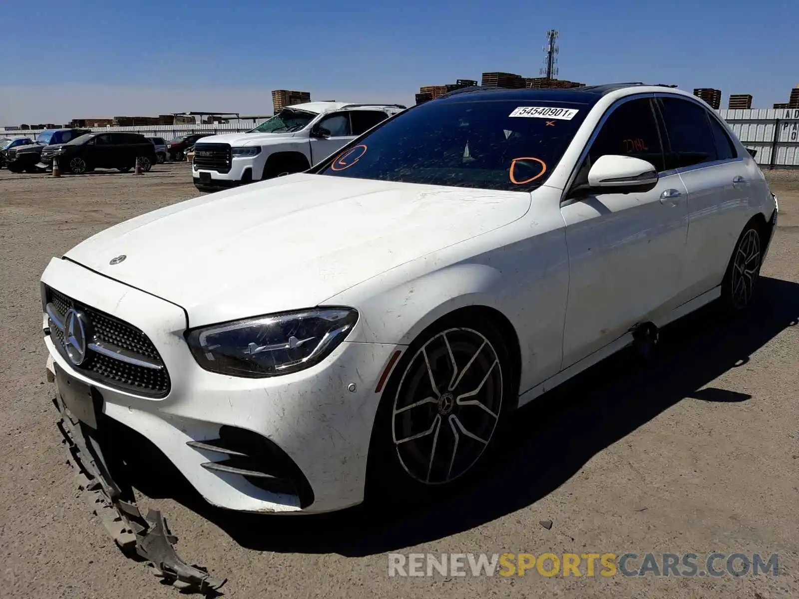 2 Photograph of a damaged car W1KZF8DBXMA911409 MERCEDES-BENZ E-CLASS 2021