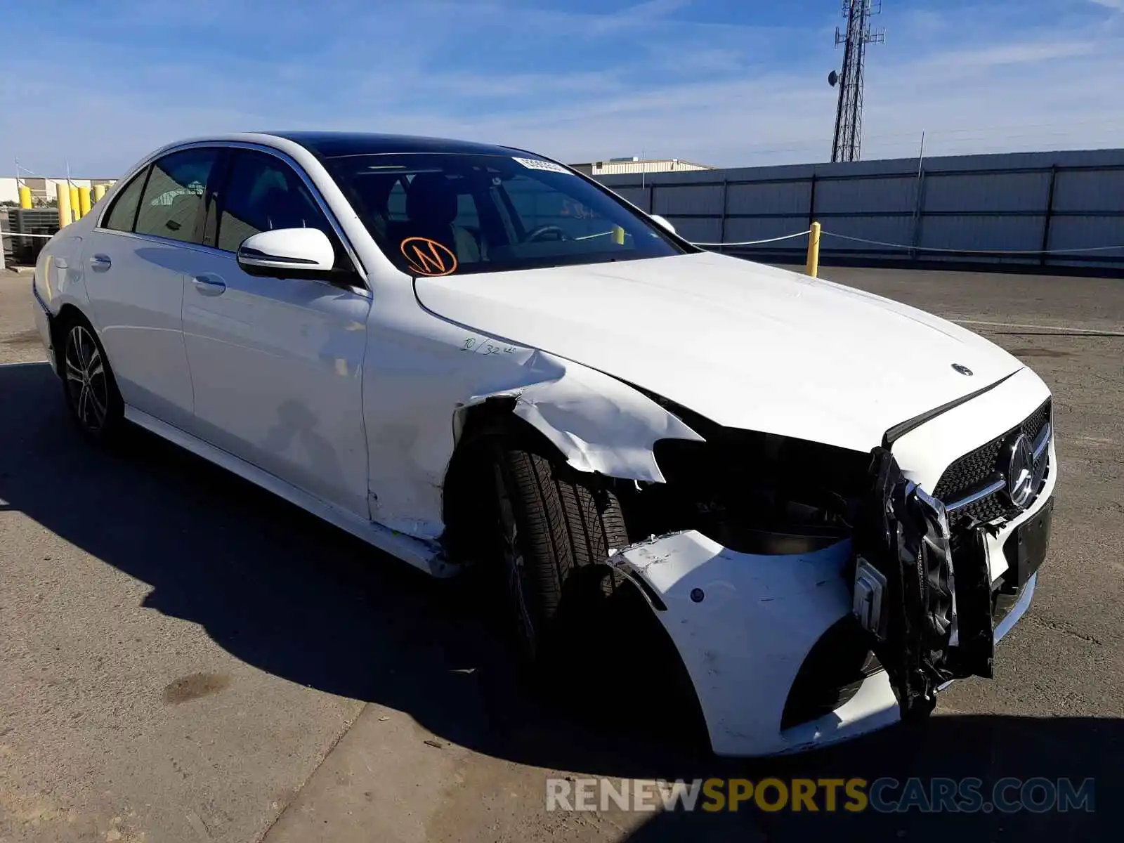 1 Photograph of a damaged car W1KZF8DBXMA969987 MERCEDES-BENZ E-CLASS 2021