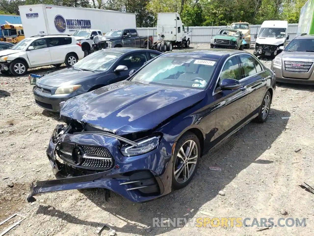 2 Photograph of a damaged car W1KZF8EB1MA934785 MERCEDES-BENZ E CLASS 2021