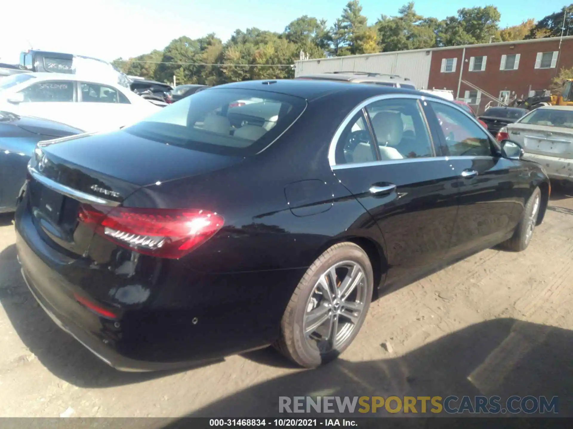 4 Photograph of a damaged car W1KZF8EB1MA974574 MERCEDES-BENZ E-CLASS 2021