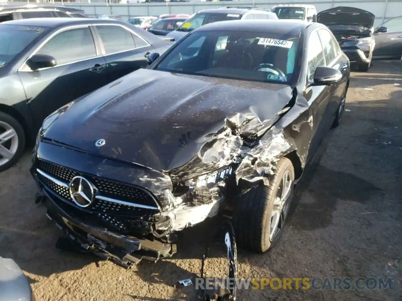 2 Photograph of a damaged car W1KZF8EB2MA873673 MERCEDES-BENZ E-CLASS 2021