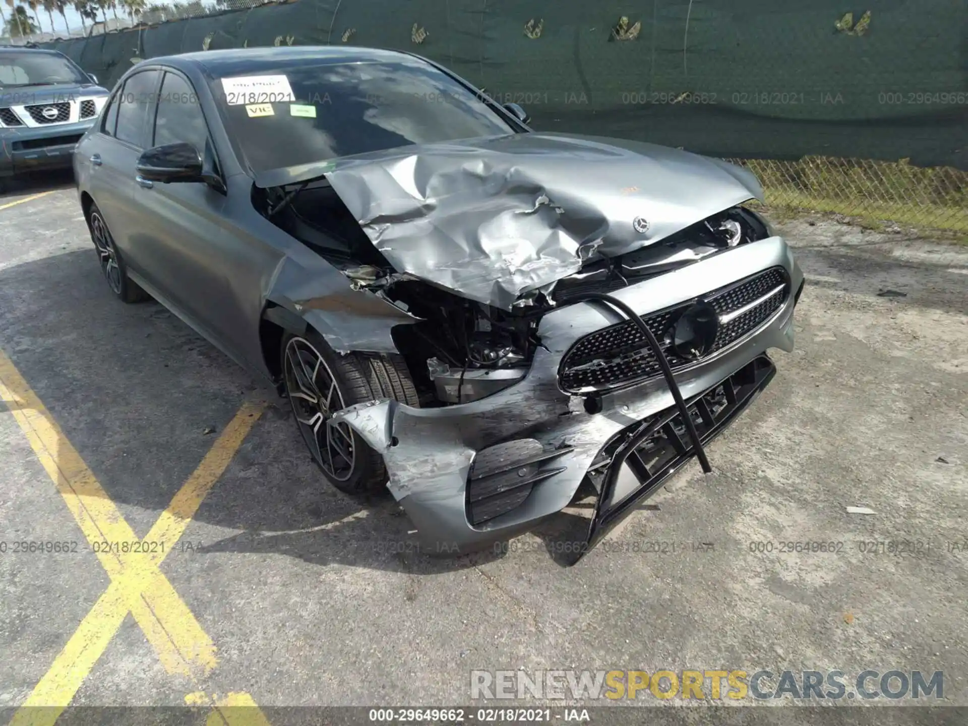 6 Photograph of a damaged car W1KZF8EB4MA909704 MERCEDES-BENZ E-CLASS 2021