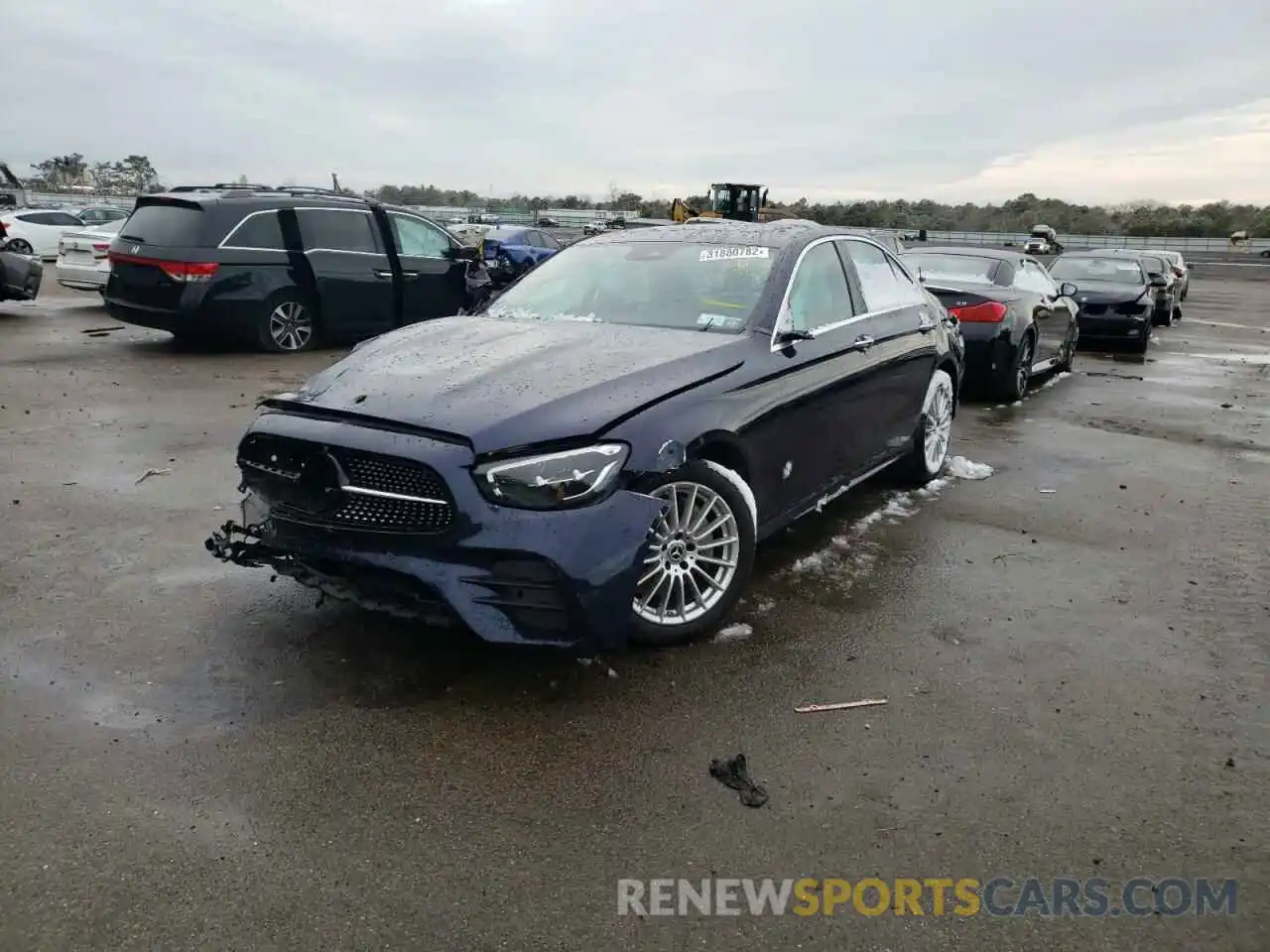 2 Photograph of a damaged car W1KZF8EB5MA924003 MERCEDES-BENZ E-CLASS 2021