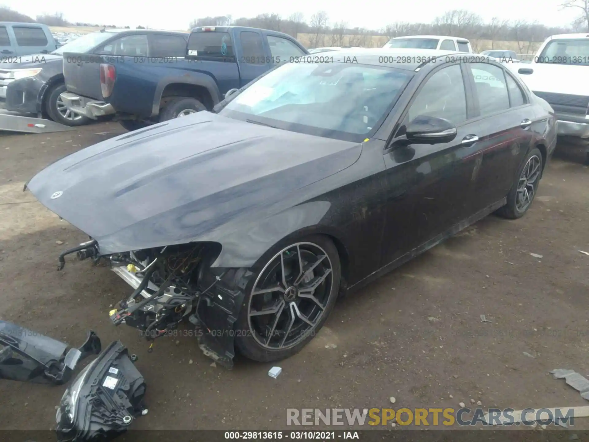 2 Photograph of a damaged car W1KZF8EB6MA908067 MERCEDES-BENZ E-CLASS 2021